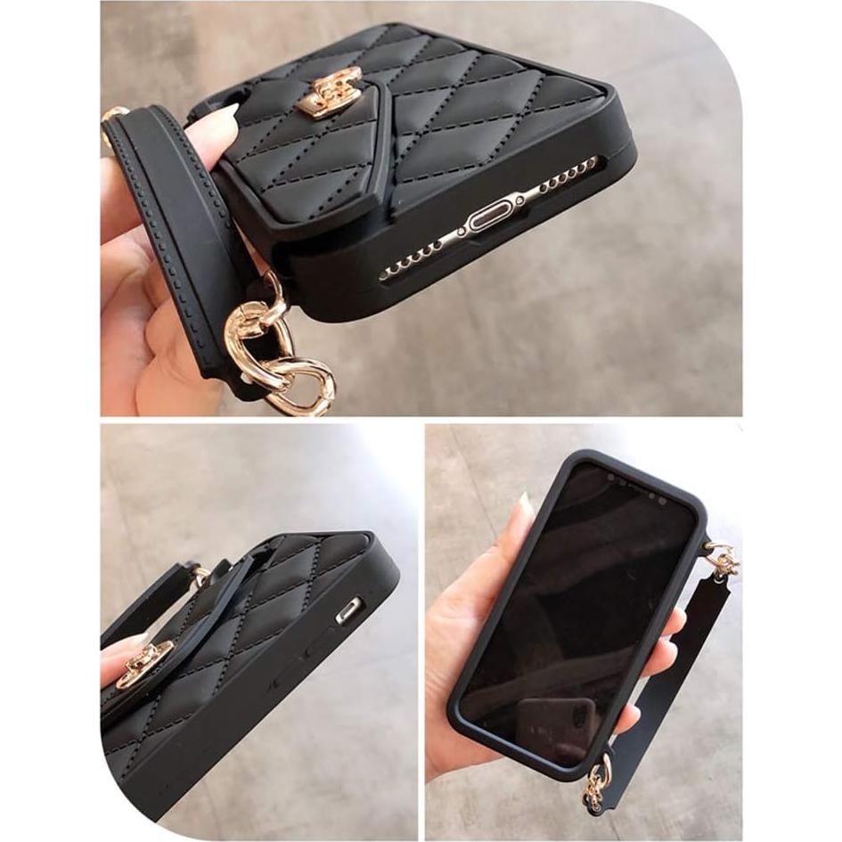 Funda Cartera UnnFiko para iPhone 14 Pro Max Negra