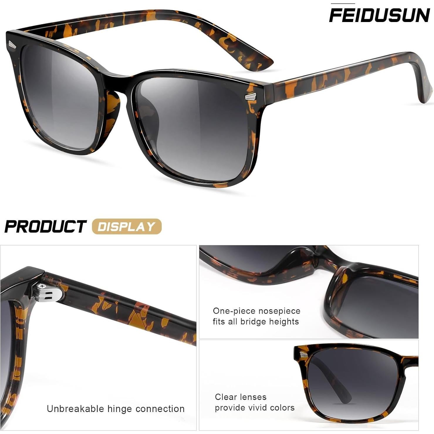 Gafas de Sol Polarizadas FEIDUSUN UV Protección Unisex