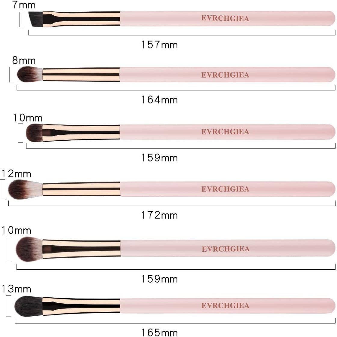 Juego de Brochas para Maquillaje de Ojos EVRCHGIEA 6 Pcs