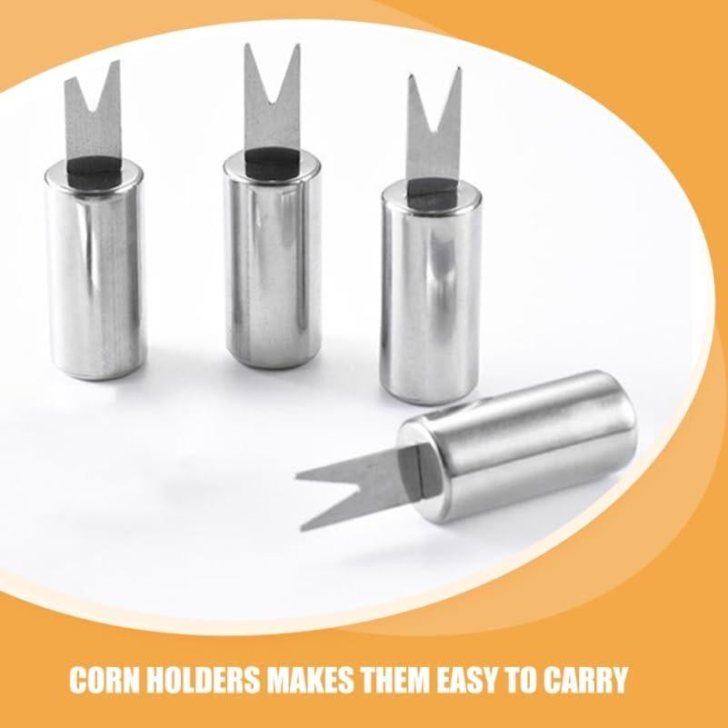 Soportes de Maíz Unomor de Acero Inoxidable - 10 Pcs