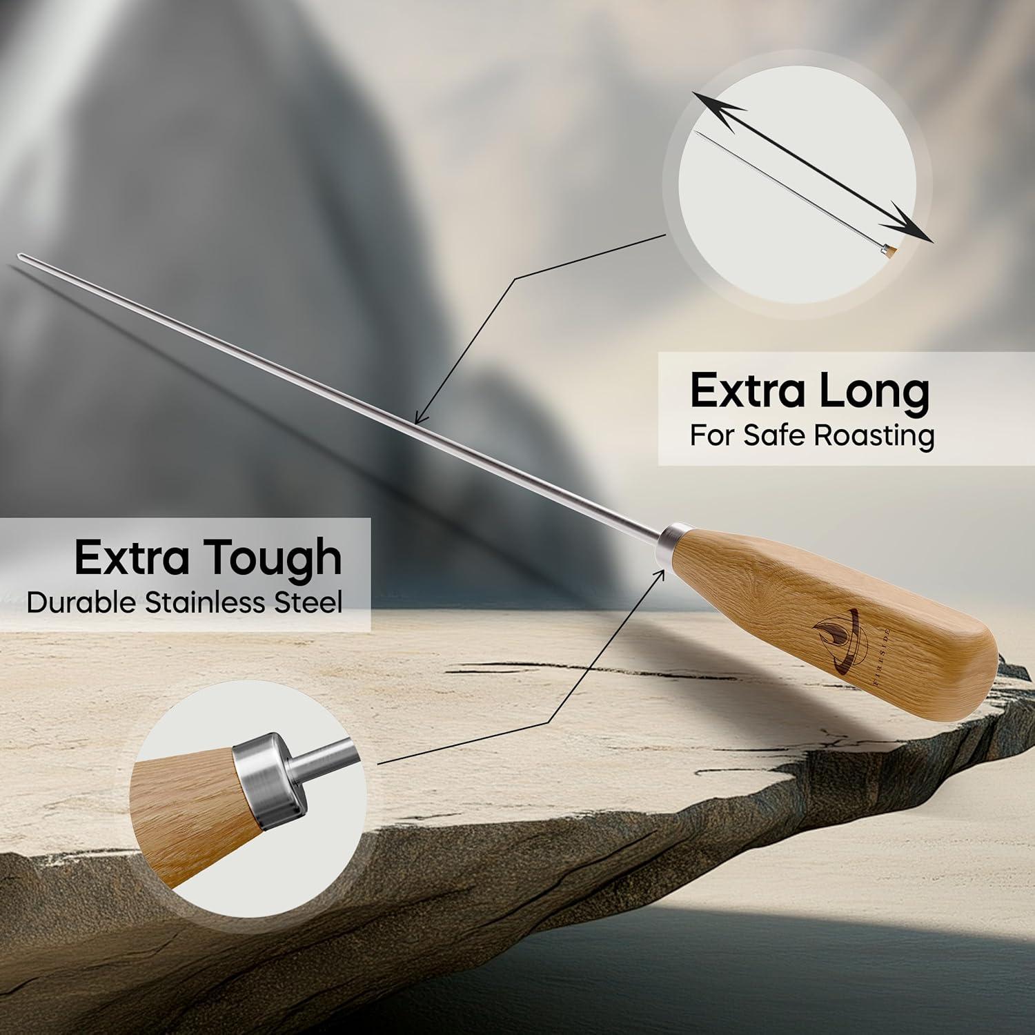 Palitos de Malvavisco Fireside 34" (86.36 cm) - Paquete de 10