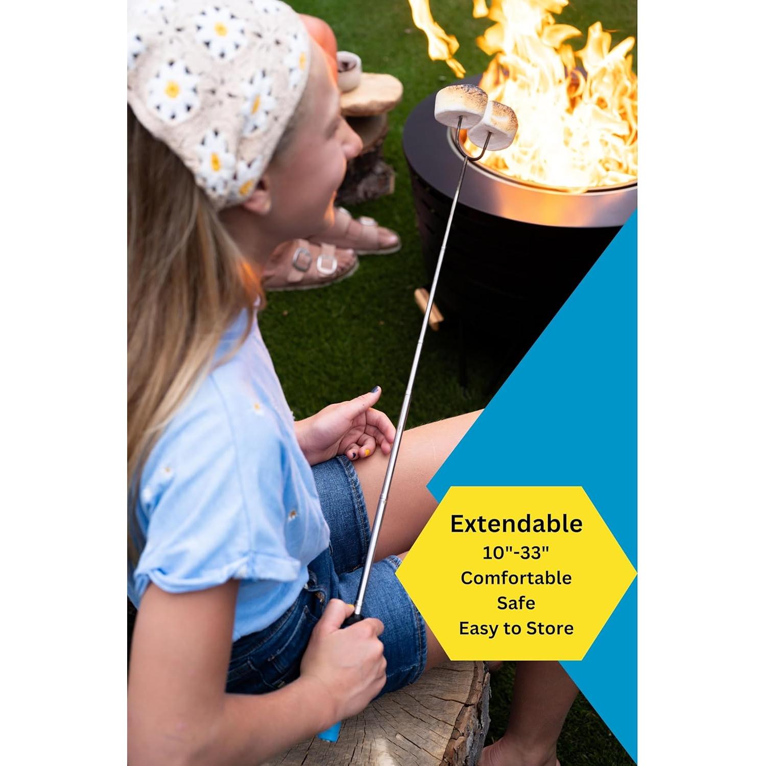 Palitos para Asar Malvaviscos Chonky Beast - 6 Piezas 83.82 cm