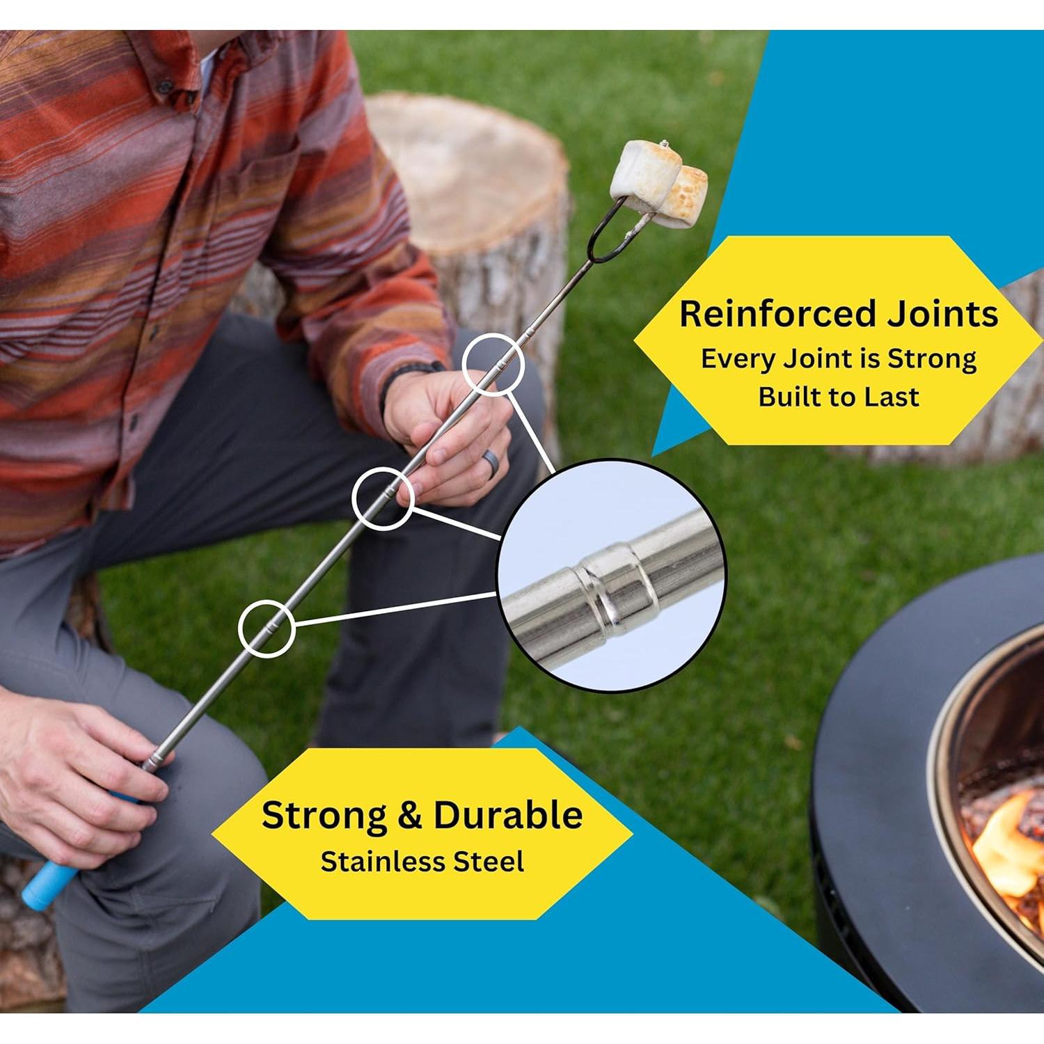 Palitos para Asar Malvaviscos Chonky Beast - 6 Piezas 83.82 cm