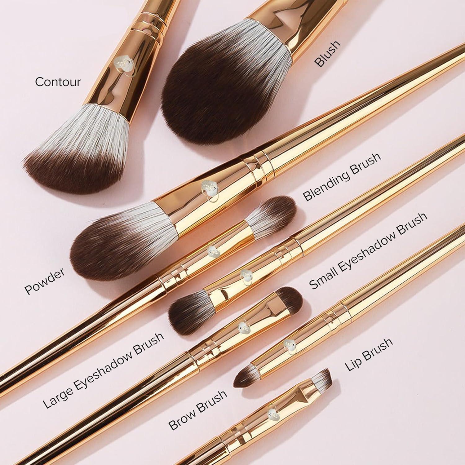 Set de 8 Brochas de Maquillaje Lady of Eshgh | Profesional y Viaje