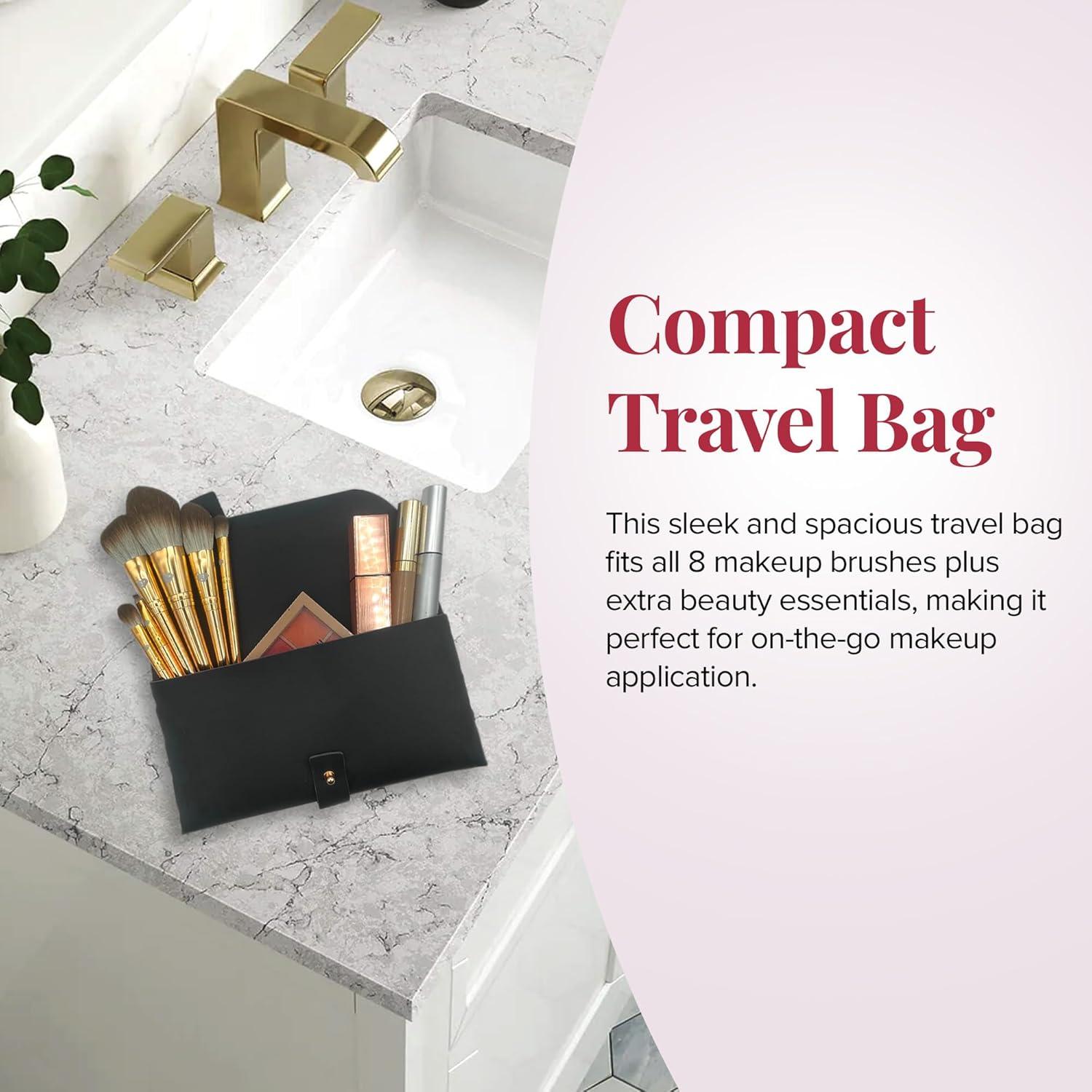 Set de 8 Brochas de Maquillaje Lady of Eshgh | Profesional y Viaje