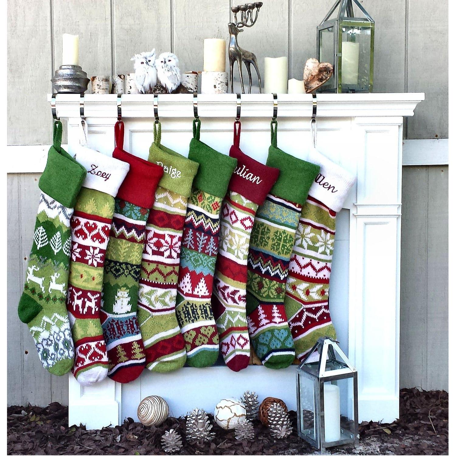 Calcetines de Navidad de Lana 71 cm - Personalizables - Rojo