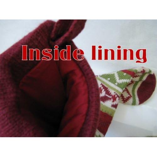 Calcetines de Navidad de Lana 71 cm - Personalizables - Rojo