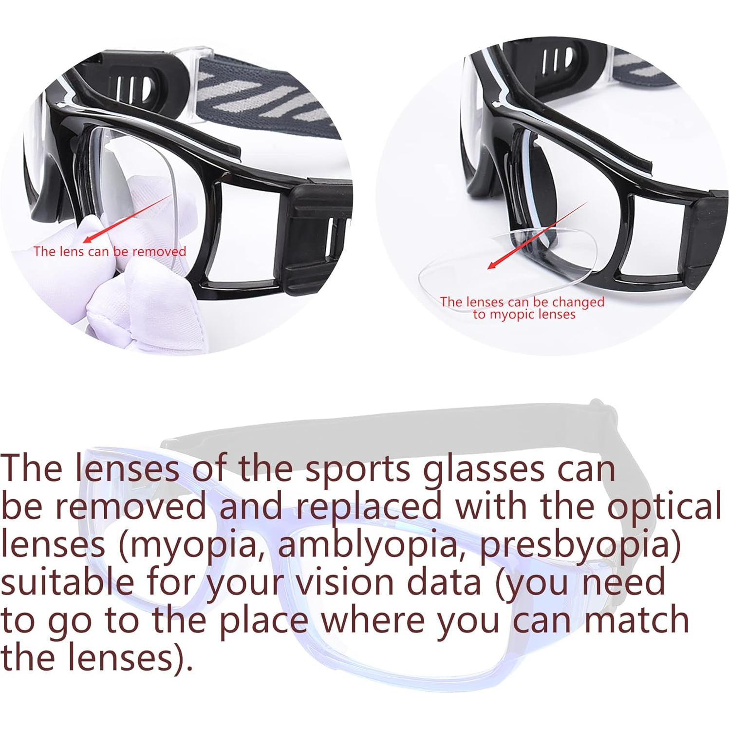 Gafas Deportivas TR90 Azul Mar con Lentes Reemplazables