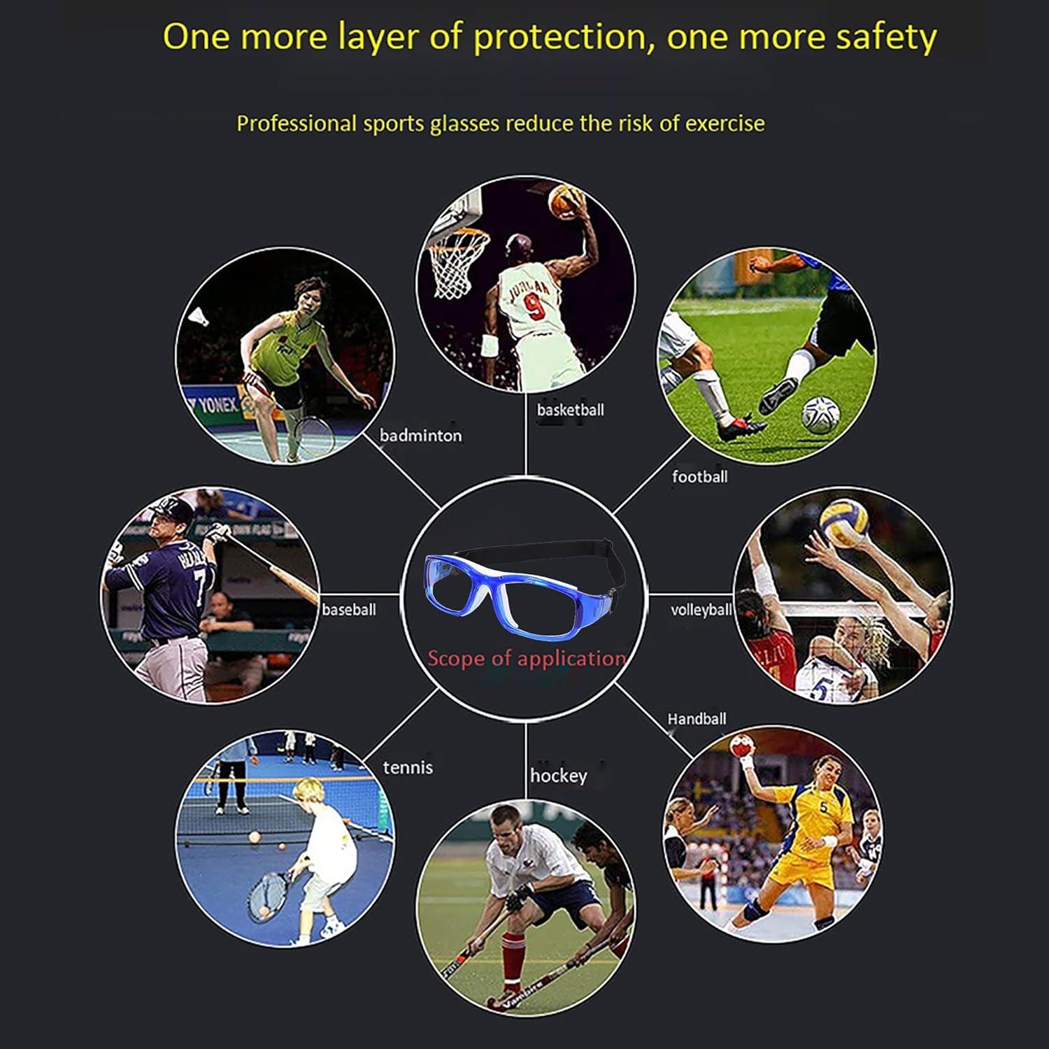 Gafas Deportivas TR90 Azul Mar con Lentes Reemplazables