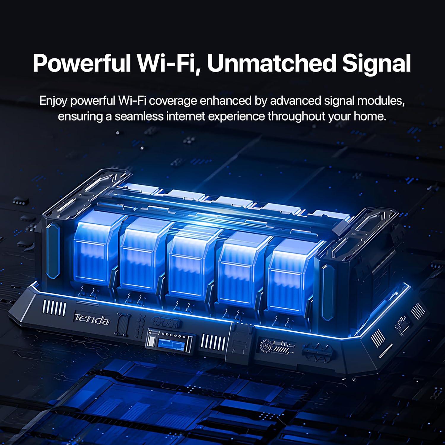 Router WiFi Tenda AC1200 - Doble Banda, 3 Puertos Gigabit