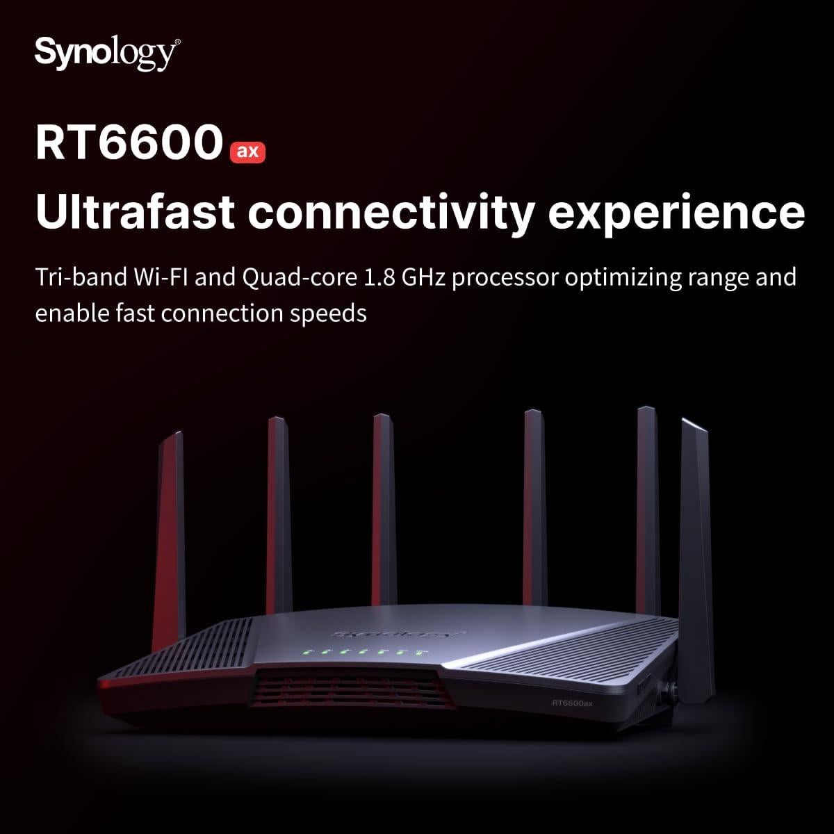 Enrutador Wi-Fi Tri-Banda Synology RT6600ax 2.5Gbps