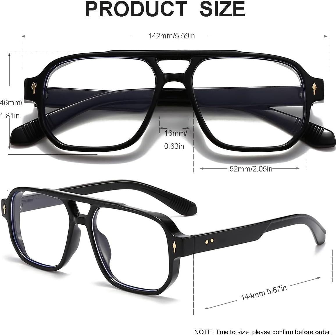 Gafas bloqueadoras de luz azul JOVAKIT unisex, marco aviador