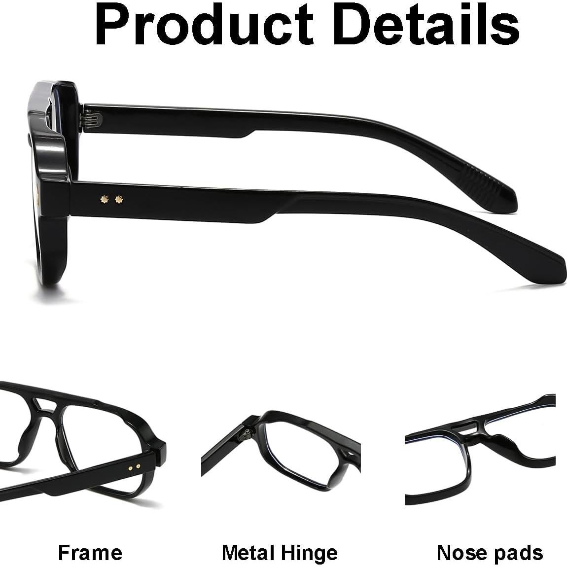 Gafas bloqueadoras de luz azul JOVAKIT unisex, marco aviador