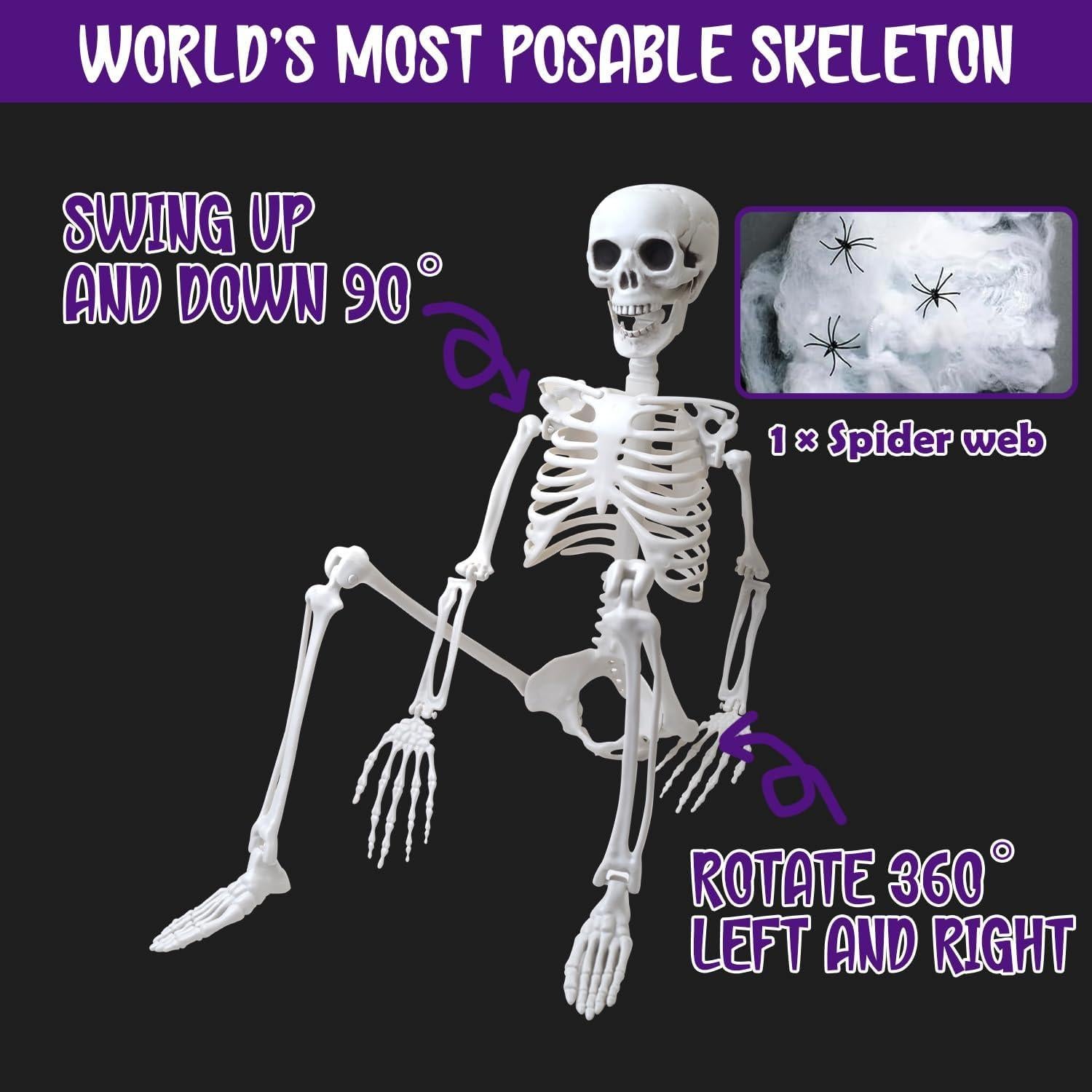 Esqueleto de Halloween 91 cm NAISEN con Juntas Posables