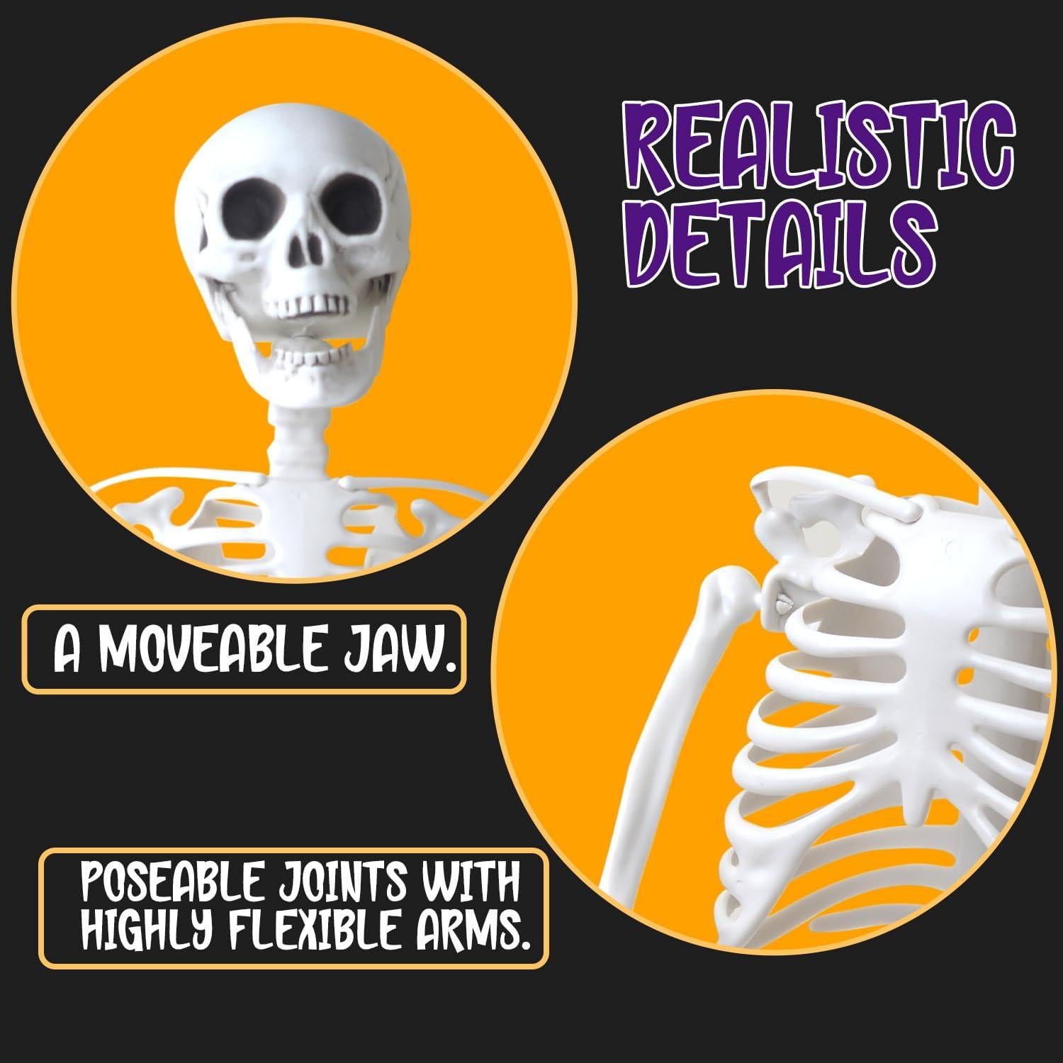 Esqueleto de Halloween 91 cm NAISEN con Juntas Posables