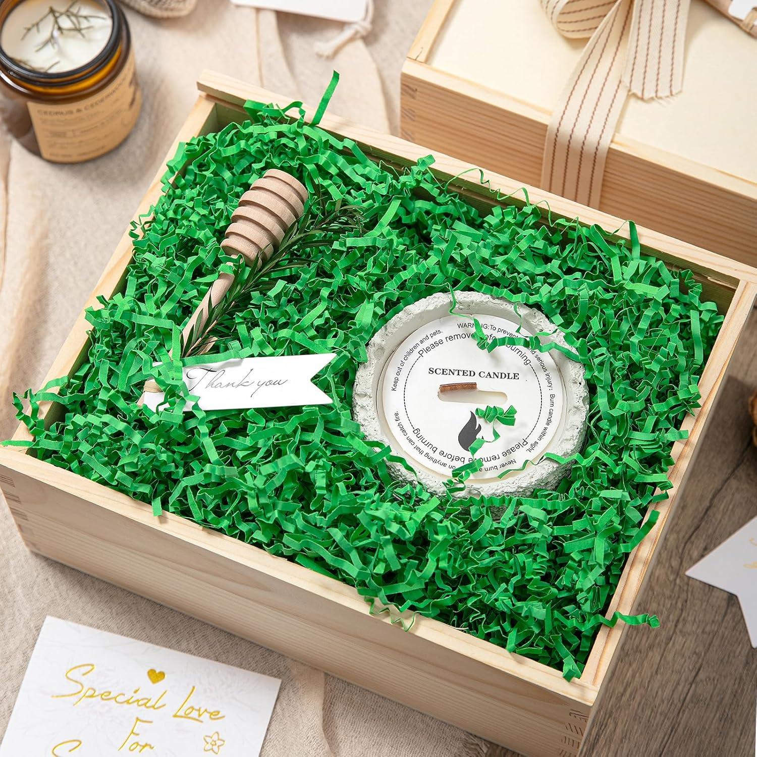 Relleno de Papel Cortado en Ondas Mefleet 0.5 LB Verde Ecológico