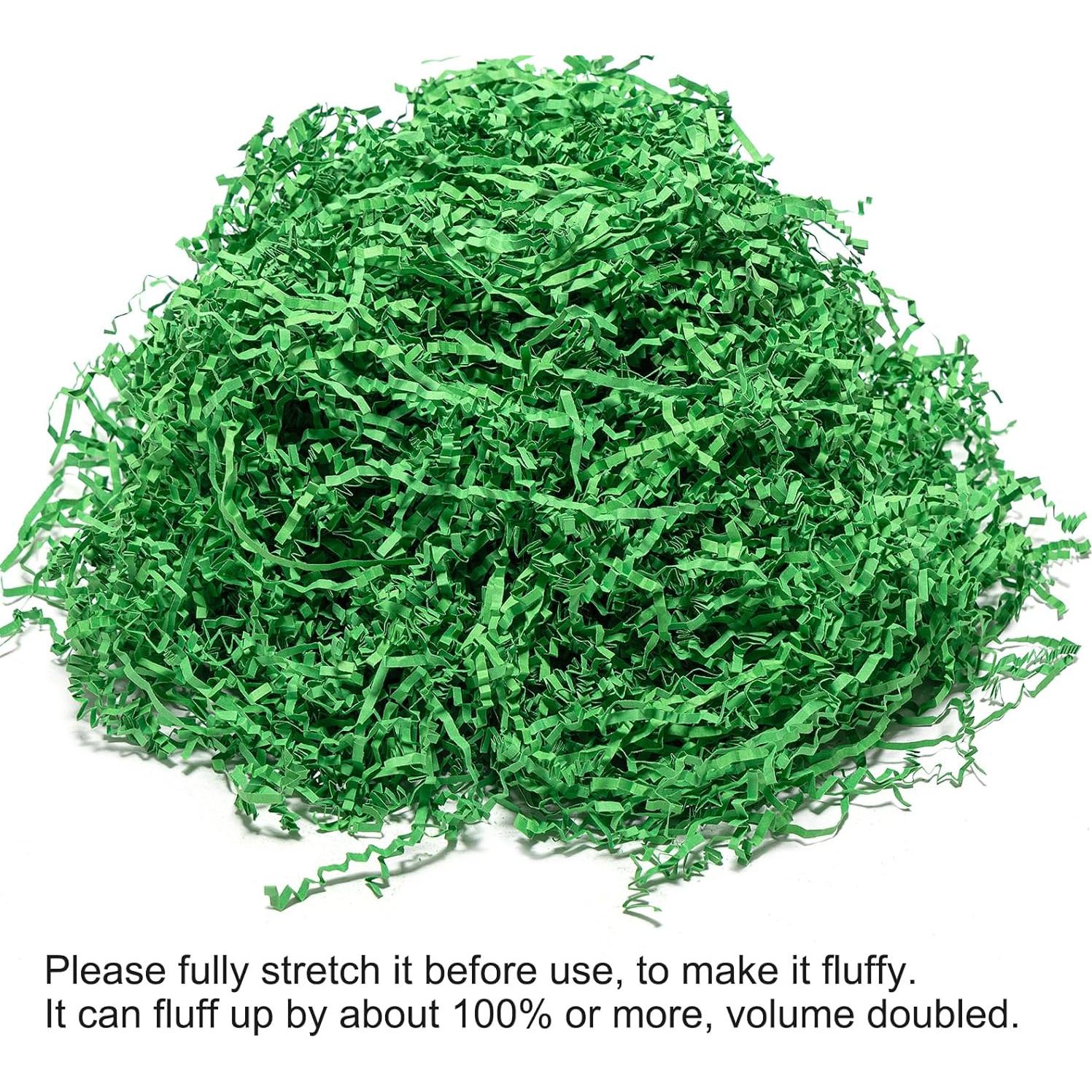 Relleno de Papel Cortado en Ondas Mefleet 0.5 LB Verde Ecológico