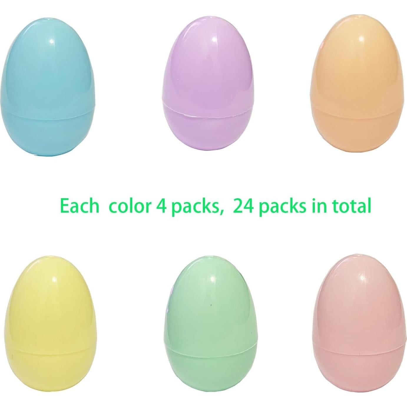 Huevos de Pascua Rellenables Higoala - 24 Piezas Color Pastel