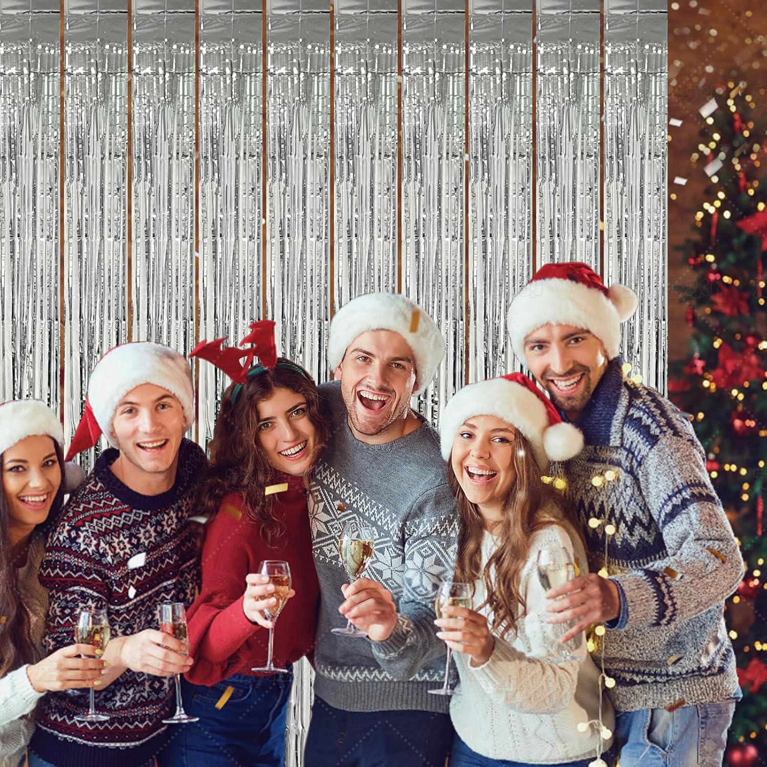 Paquete de 5 Cortinas de Foil Plateado 200x100 cm LARUTOHT