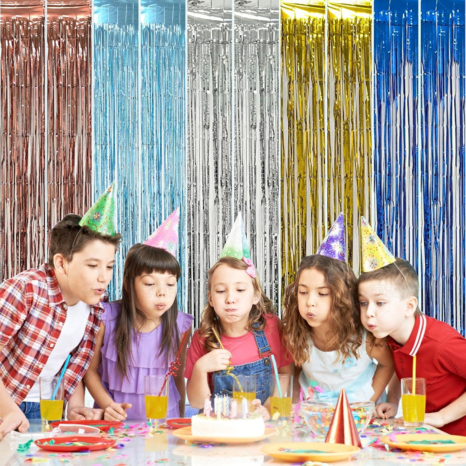 Paquete de 5 Cortinas de Foil Plateado 200x100 cm LARUTOHT