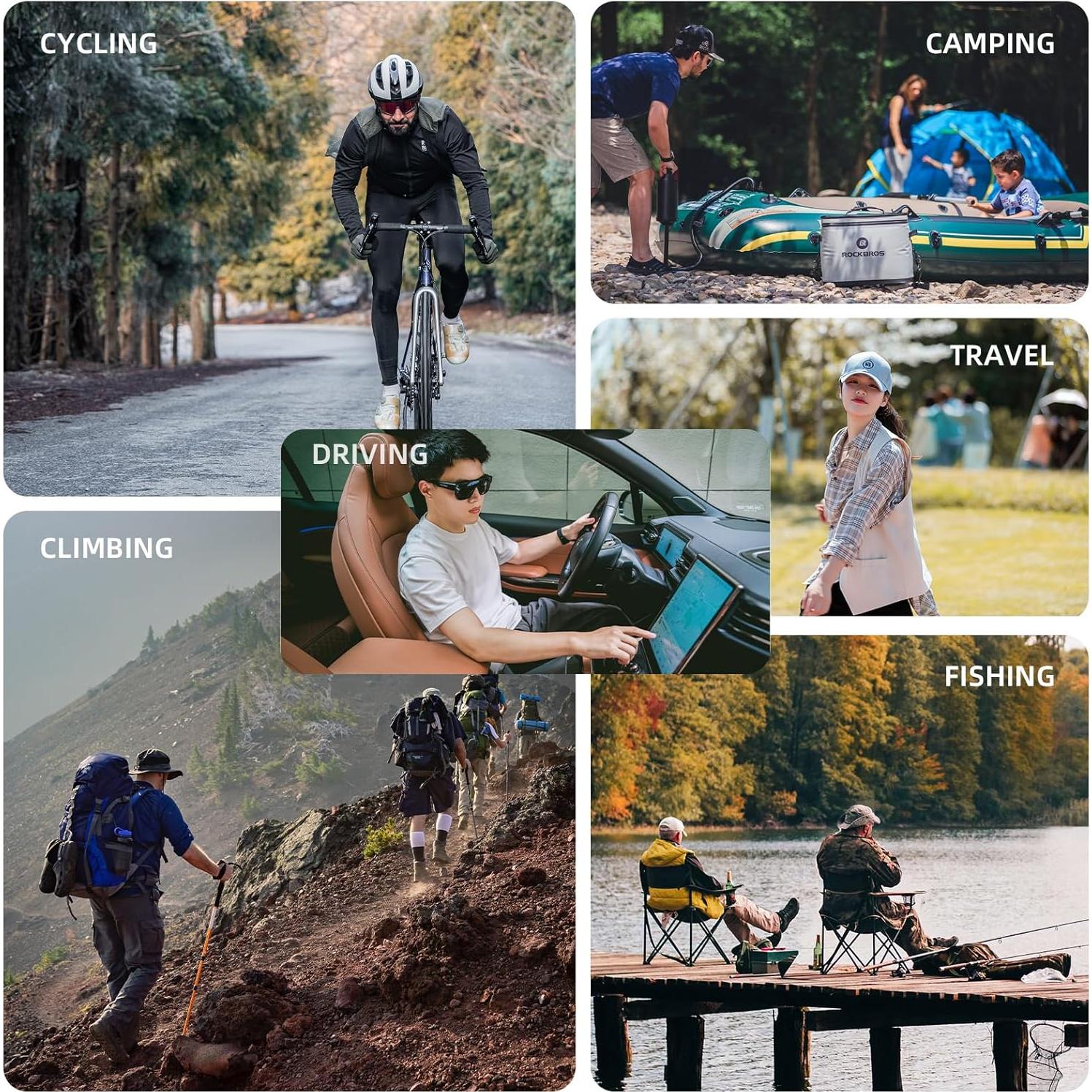 Gafas de Sol Polarizadas ROCKBROS UV400 Ajustables para Conducir