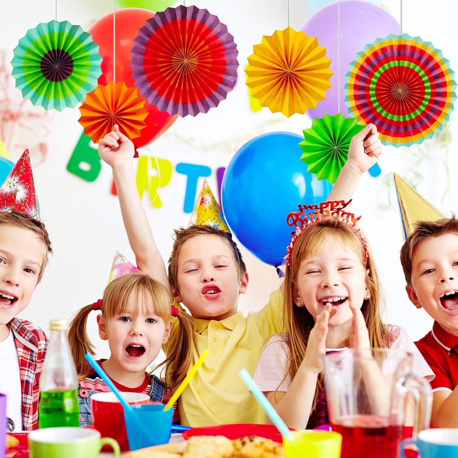 Conjunto de 6 Ventiladores de Papel Colgantes Novelty Place 20-40 cm