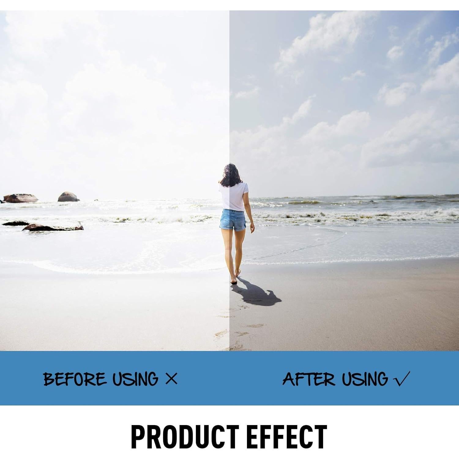 Gafas de Sol Aviador FONHCOO Metal UV400 Espejadas Azul