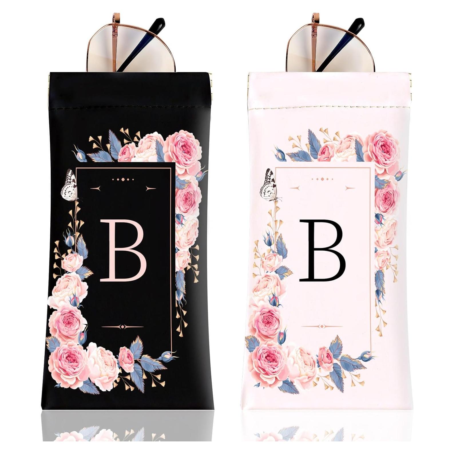 Estuche de Gafas de Sol PU Suave 2 Pcs con Paño de Limpieza