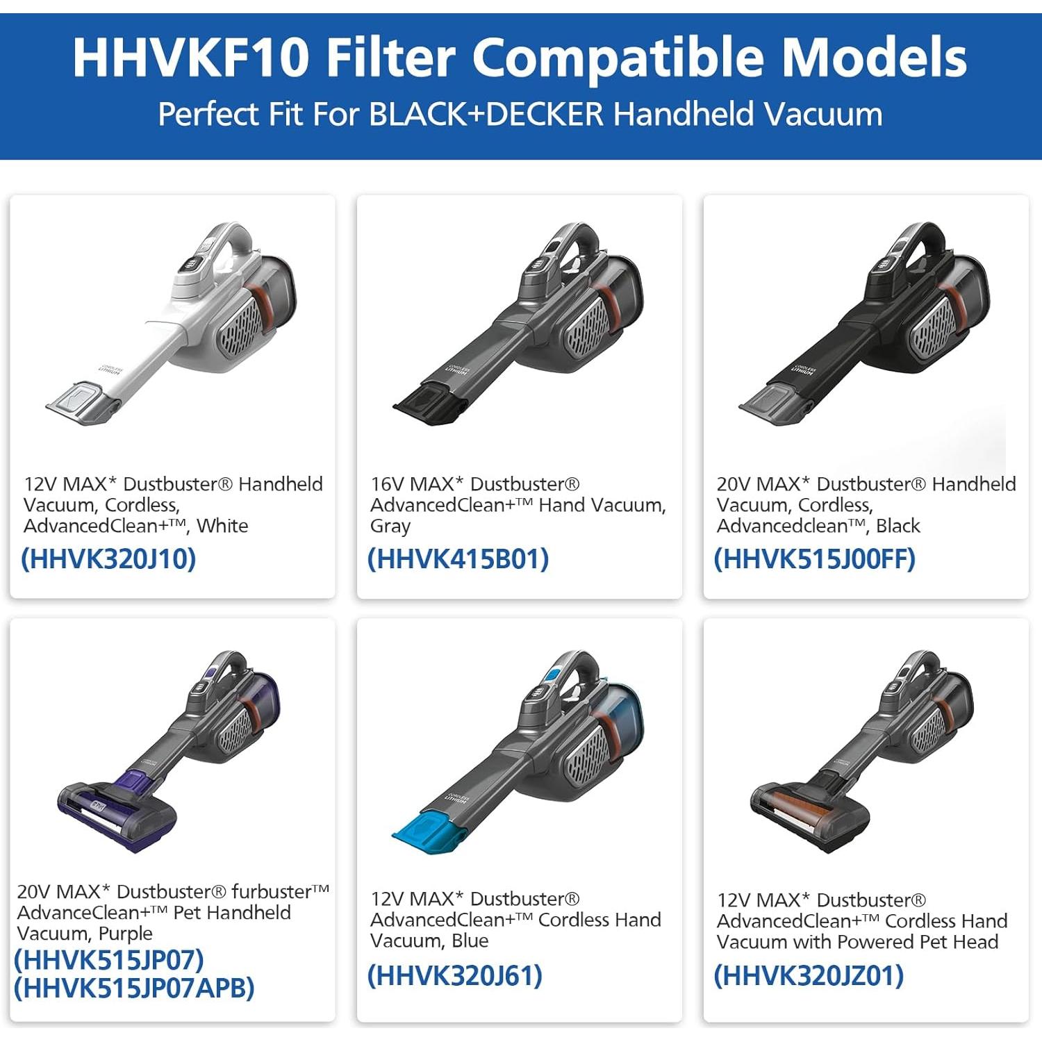 Filtro Lavable HHVKF10 para Aspiradora BLACK+DECKER - Paquete 6