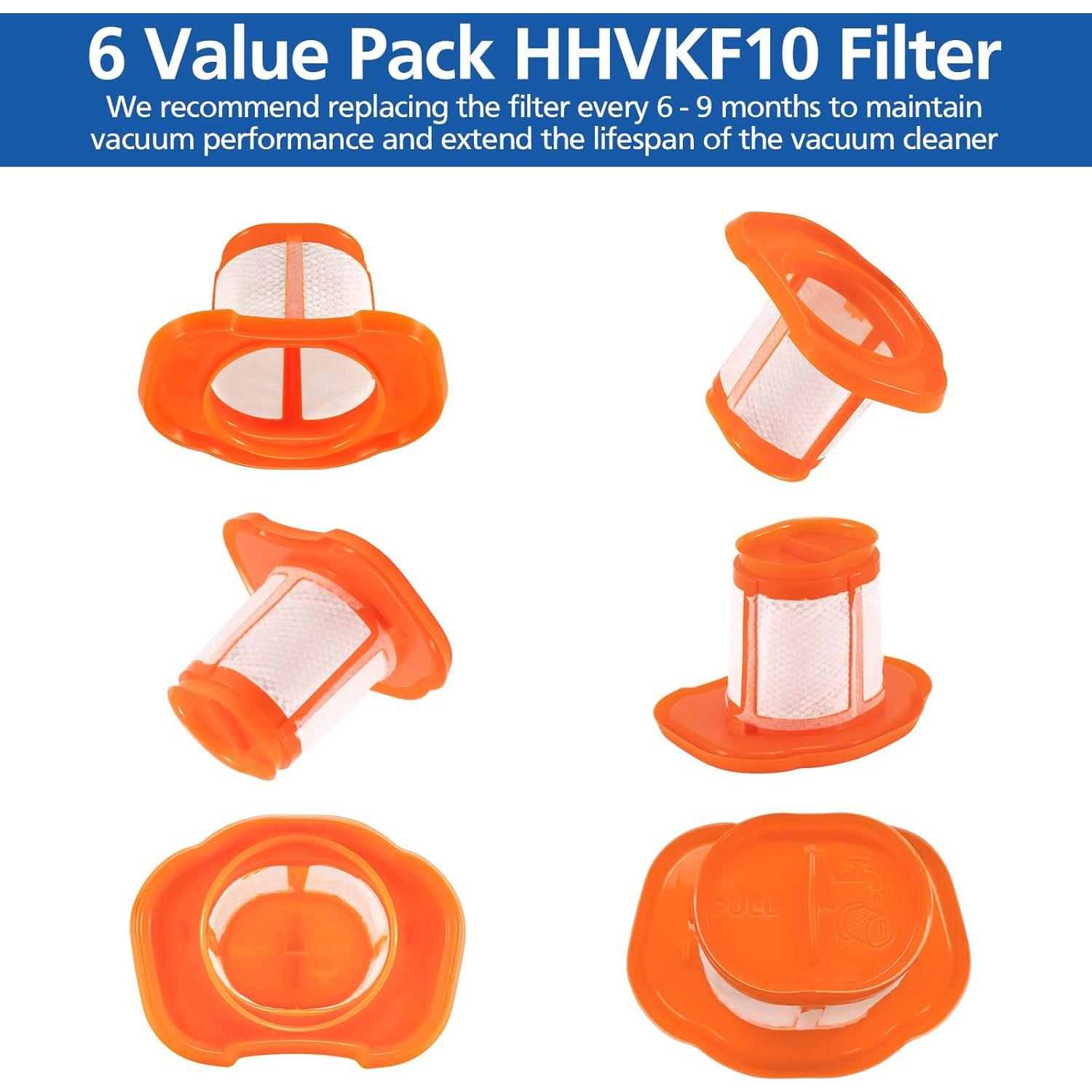 Filtro Lavable HHVKF10 para Aspiradora BLACK+DECKER - Paquete 6