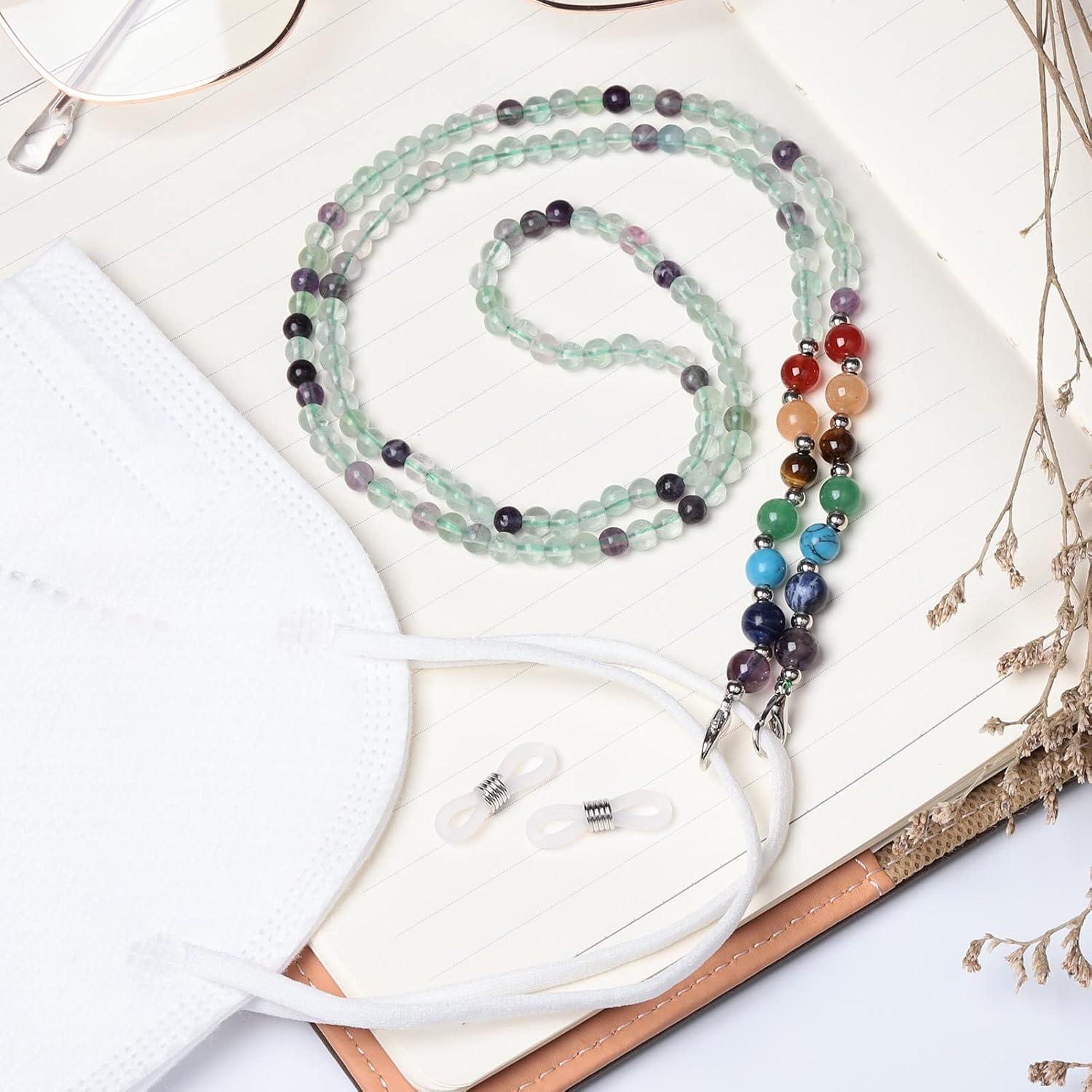 Cadena de Gafas SUNYIK 7 Chakras Cristal 69cm Unisex