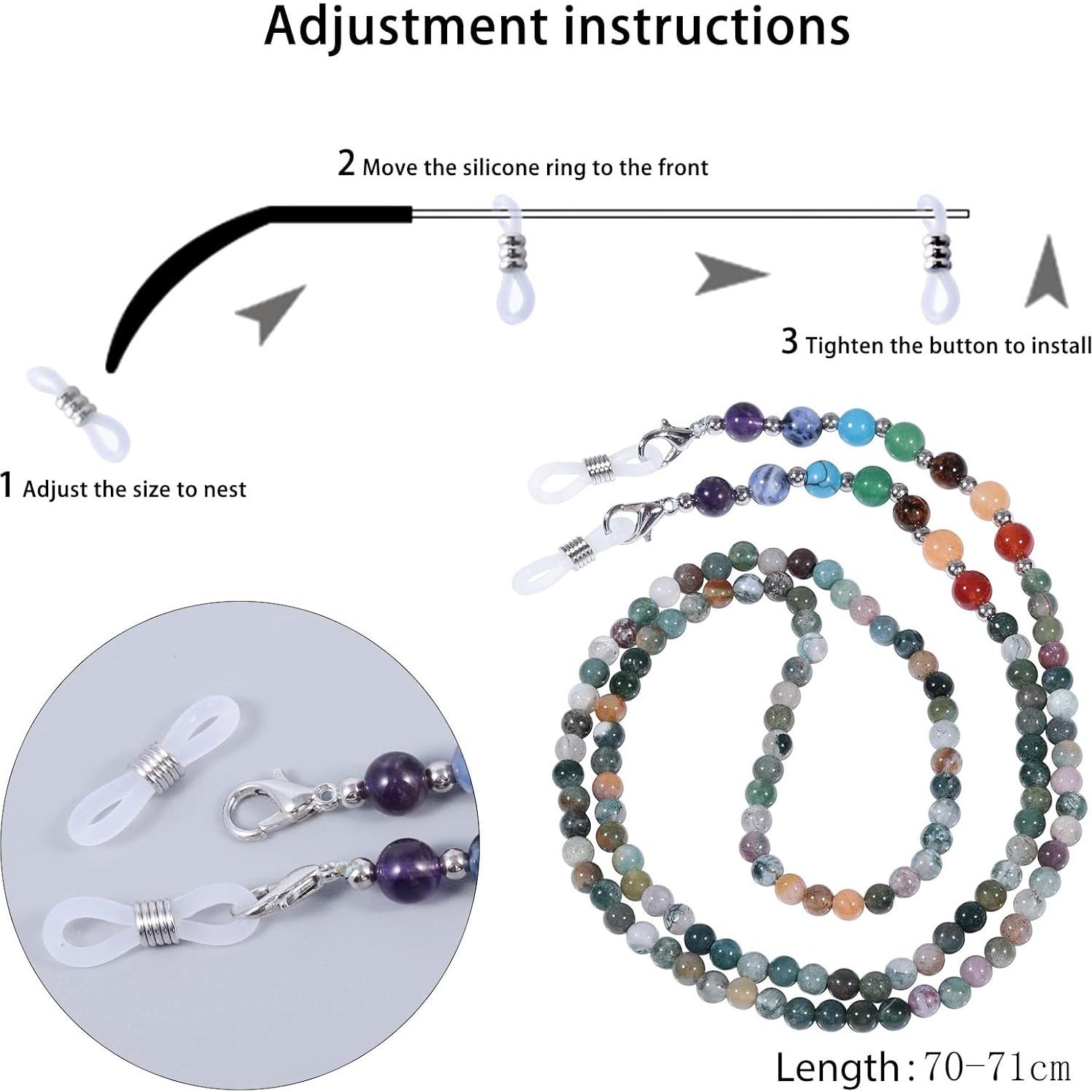 Cadena de Gafas Sunyik 7 Chakras Unisex con Cristales