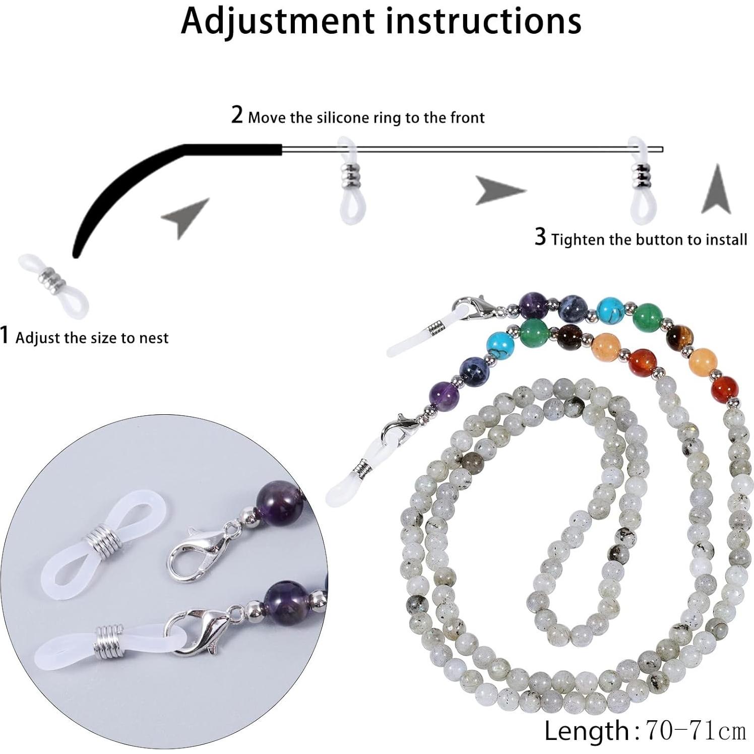 Cadena de Gafas Sunyik 7 Chakras Unisex con Cristales