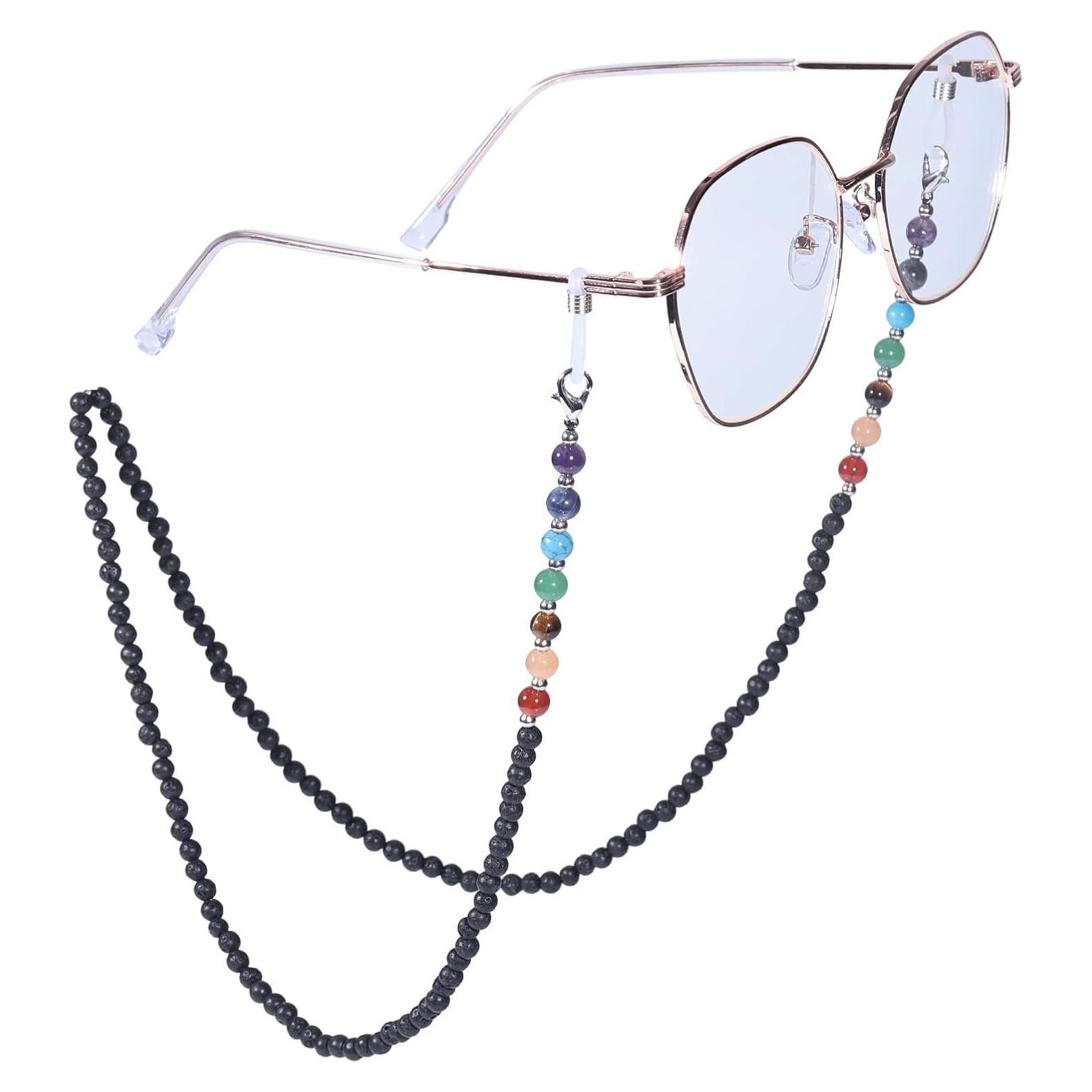 Cadena de Gafas Sunyik 7 Chakras Cristales Unisex 69cm