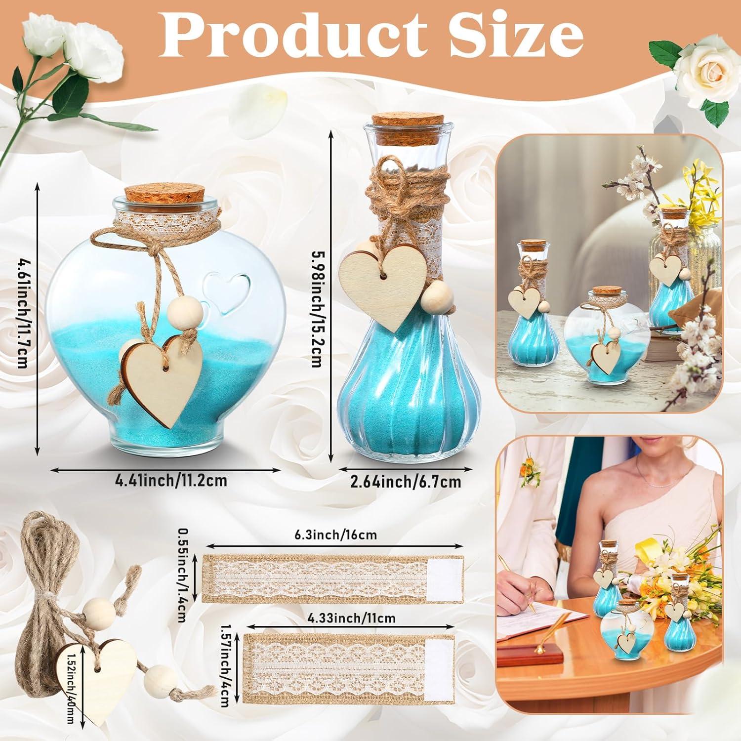 Conjunto de Ceremonia de Arena de Unidad Layhit - 3 Piezas Vidrio