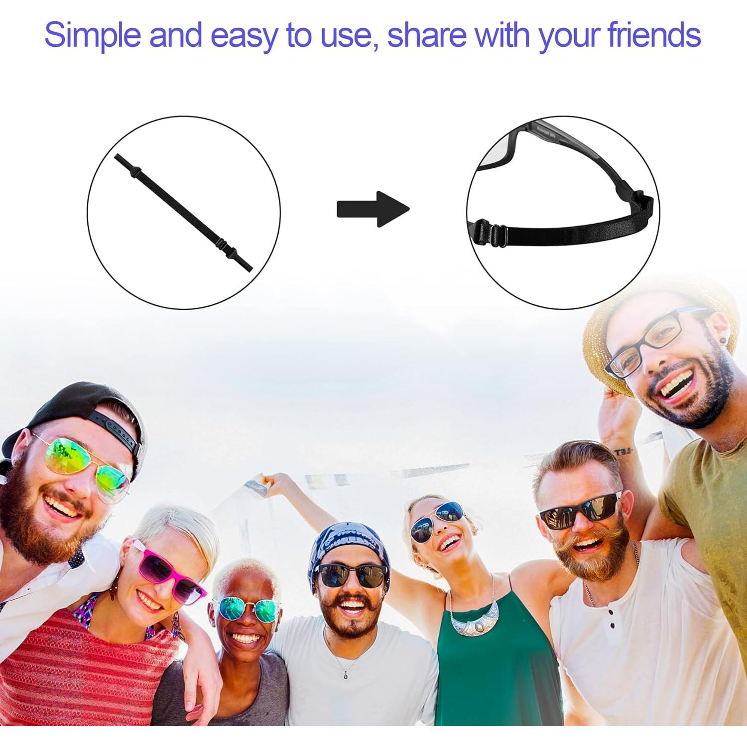 Correa Ajustable para Gafas Lvvfit 4pcs Multicolor Nylon