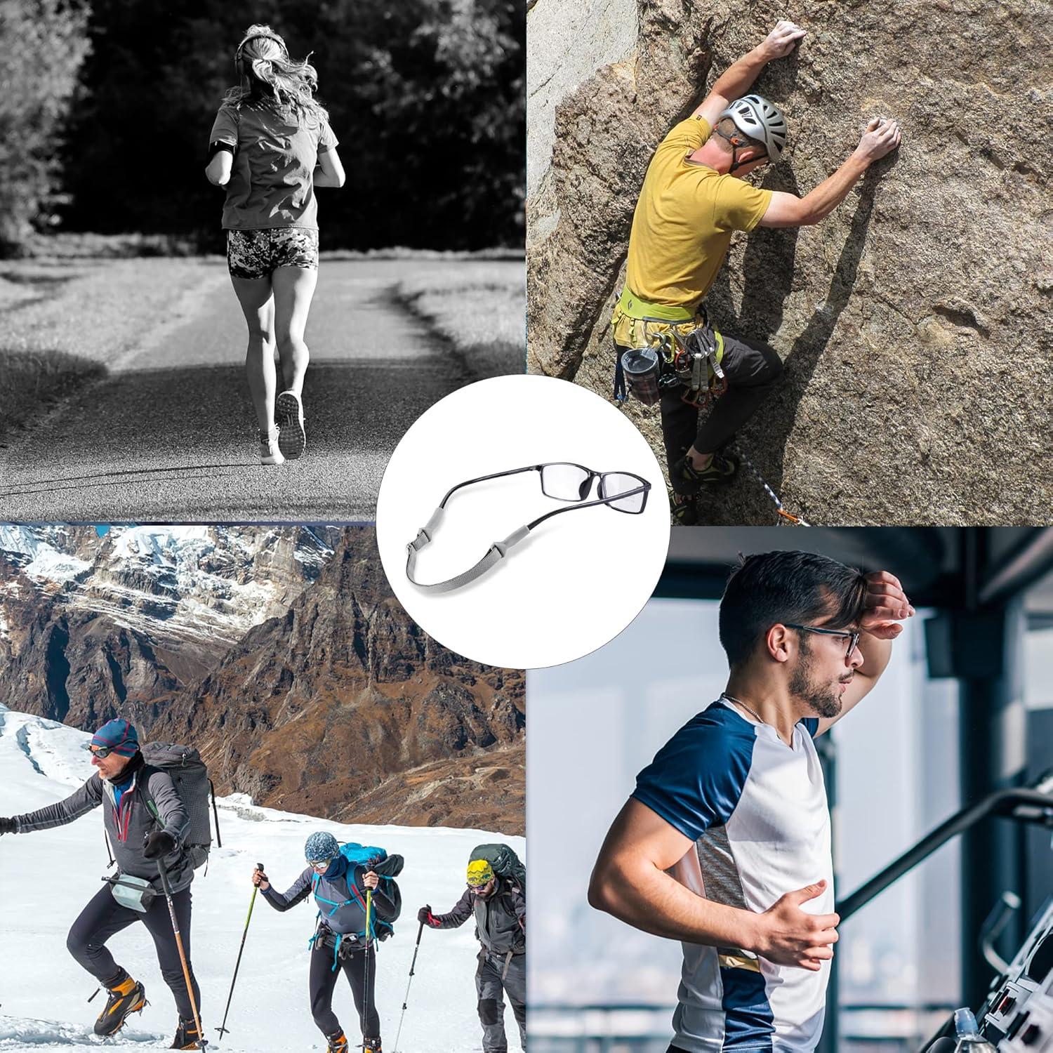 Correa Ajustable para Gafas LVVFit 4pcs Gris Nylon Silicona