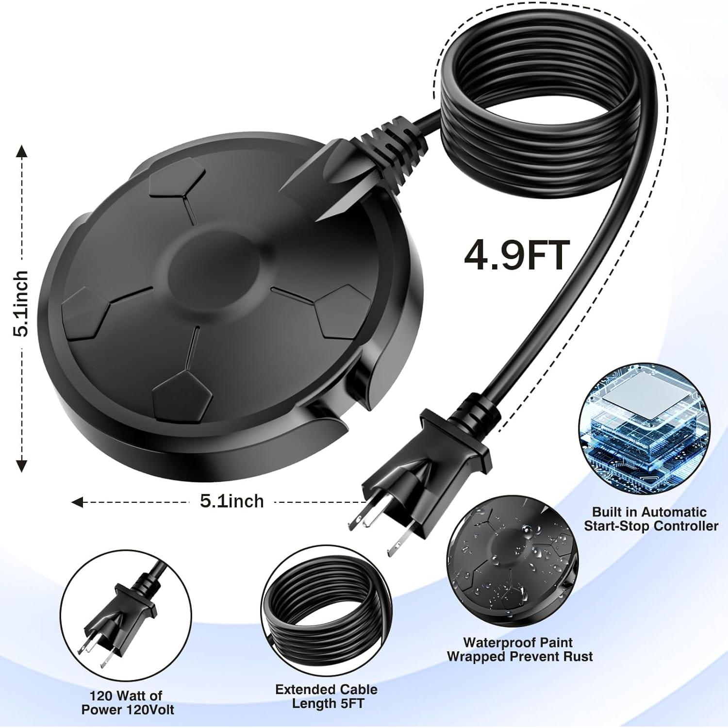 Calentador de baño para aves Beyoogeem 120W con termostato