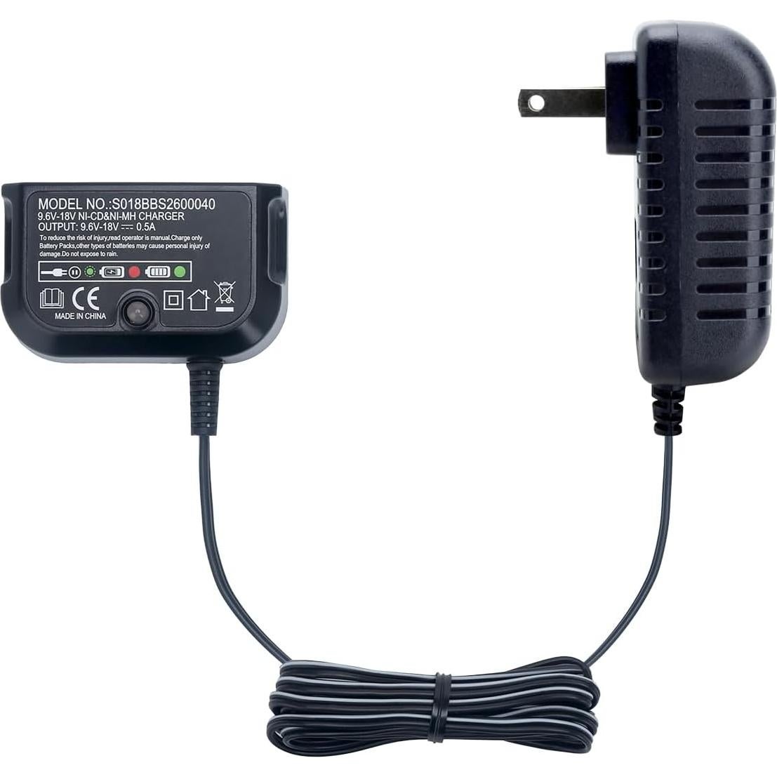 Cargador de Batería Elefly 9.6V-18V Compatible Black & Decker