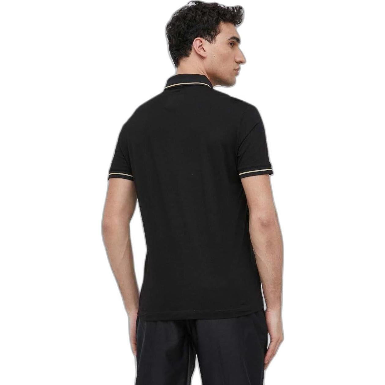 Polo de Algodón A|X Armani Exchange Hombre Negro