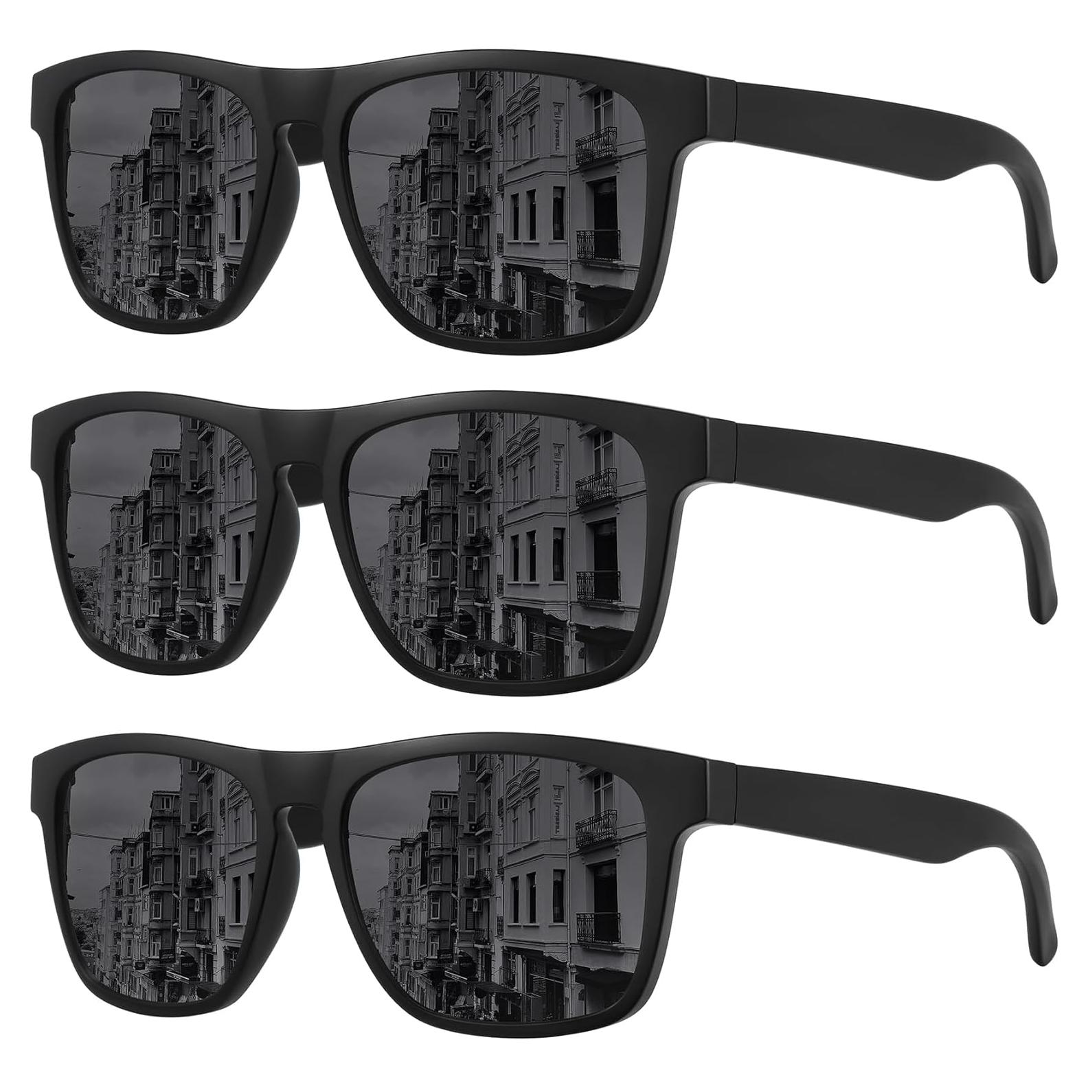 Gafas de sol polarizadas MEETSUN UV400 para deportes - Paquete de 3