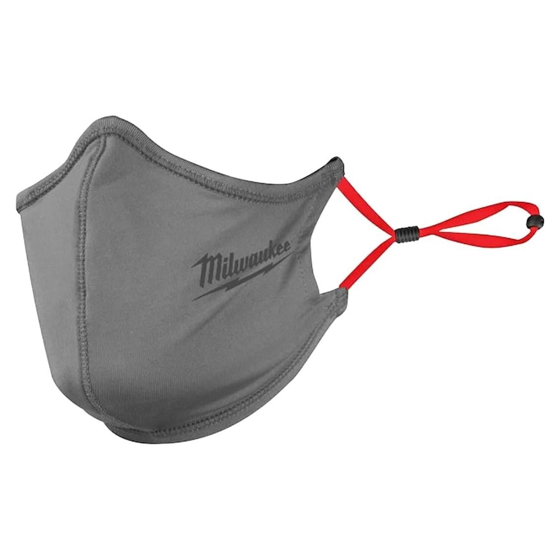 Paquete de 3 mascarillas Milwaukee 2 capas Unisex Gris