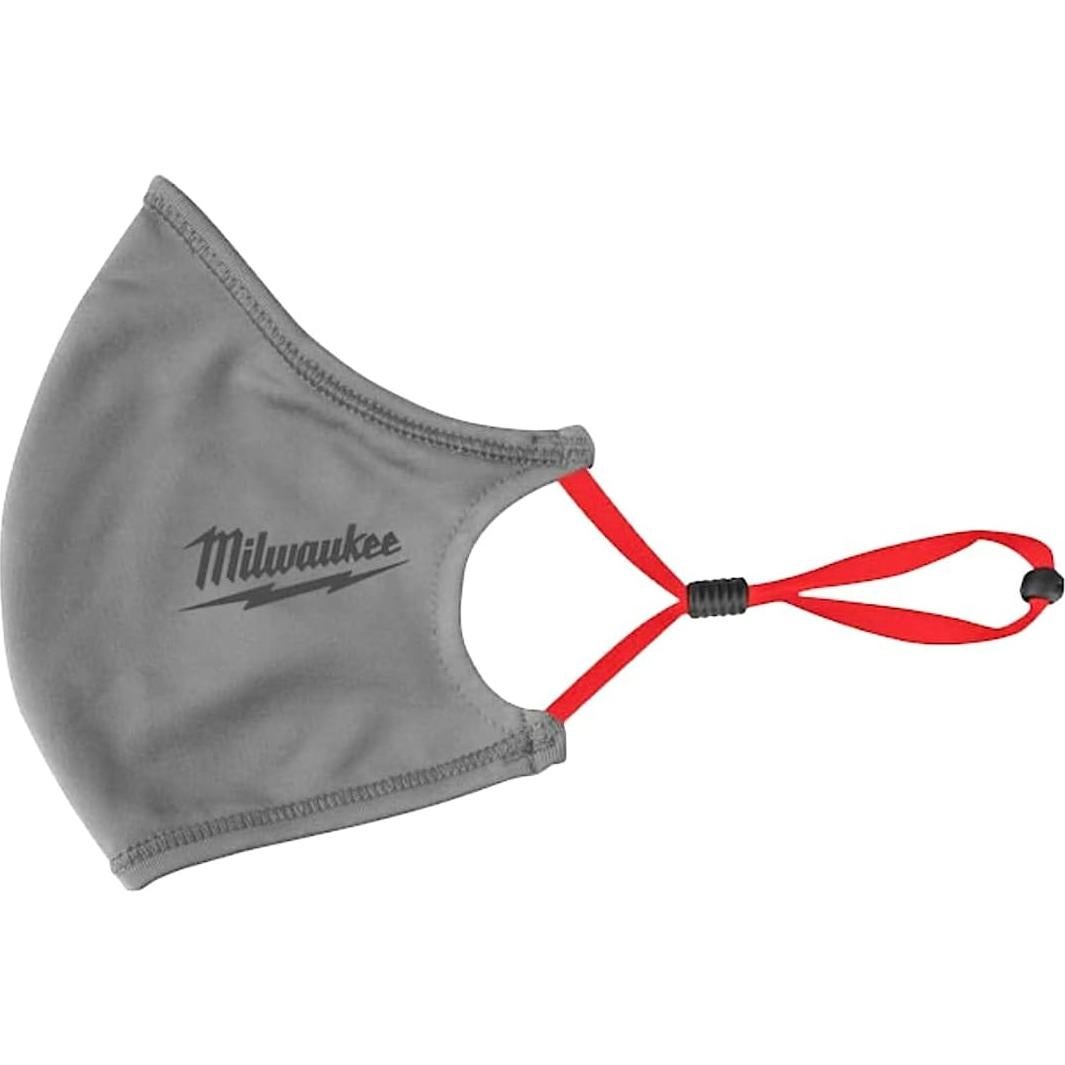 Paquete de 3 mascarillas Milwaukee 2 capas Unisex Gris