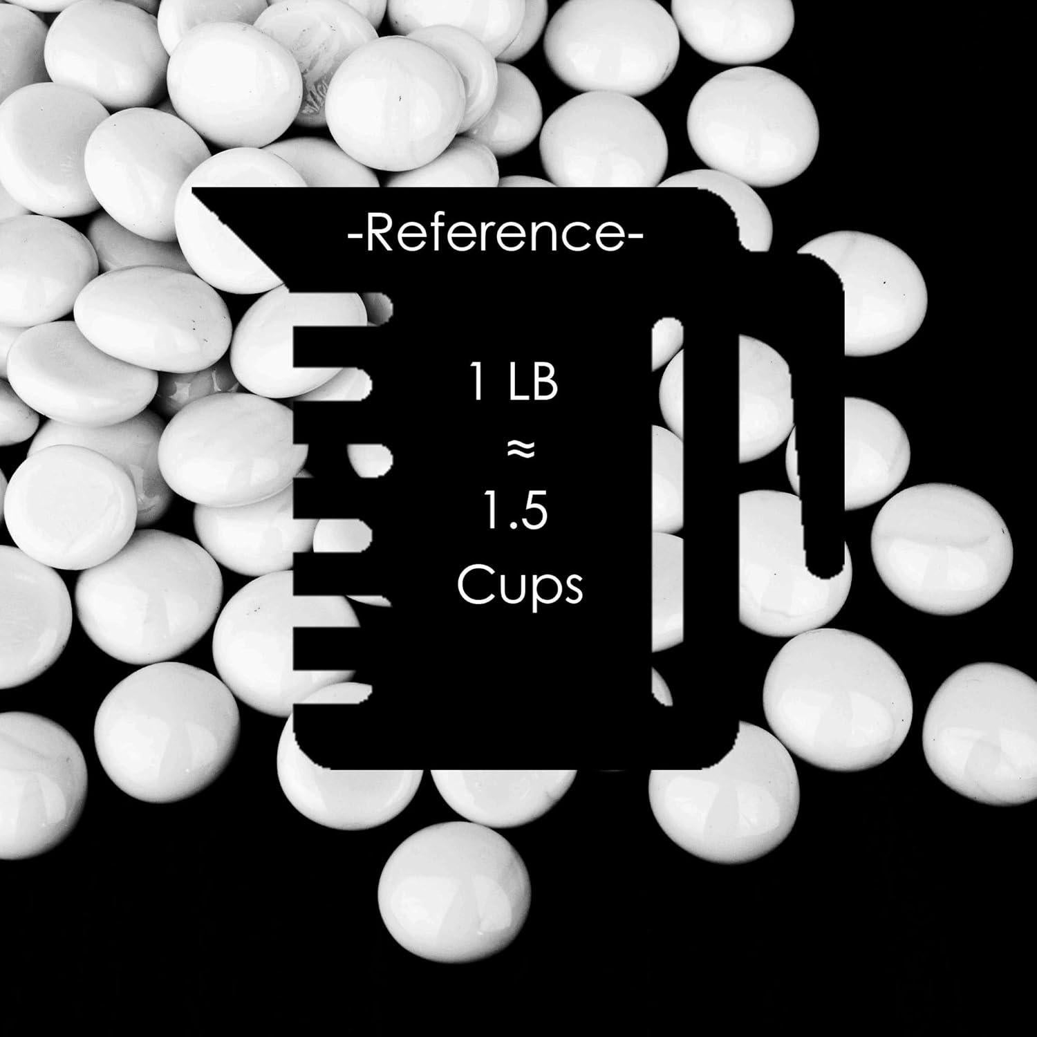 Rellenos de Jarrón de Vidrio Blanco CYS EXCEL 0.45 KG 85 Piezas