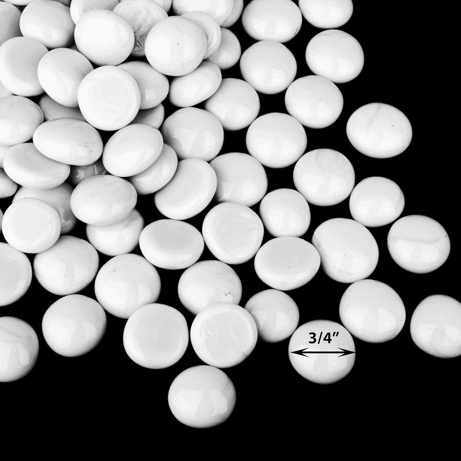 Rellenos de Jarrón de Vidrio Blanco CYS EXCEL 0.45 KG 85 Piezas