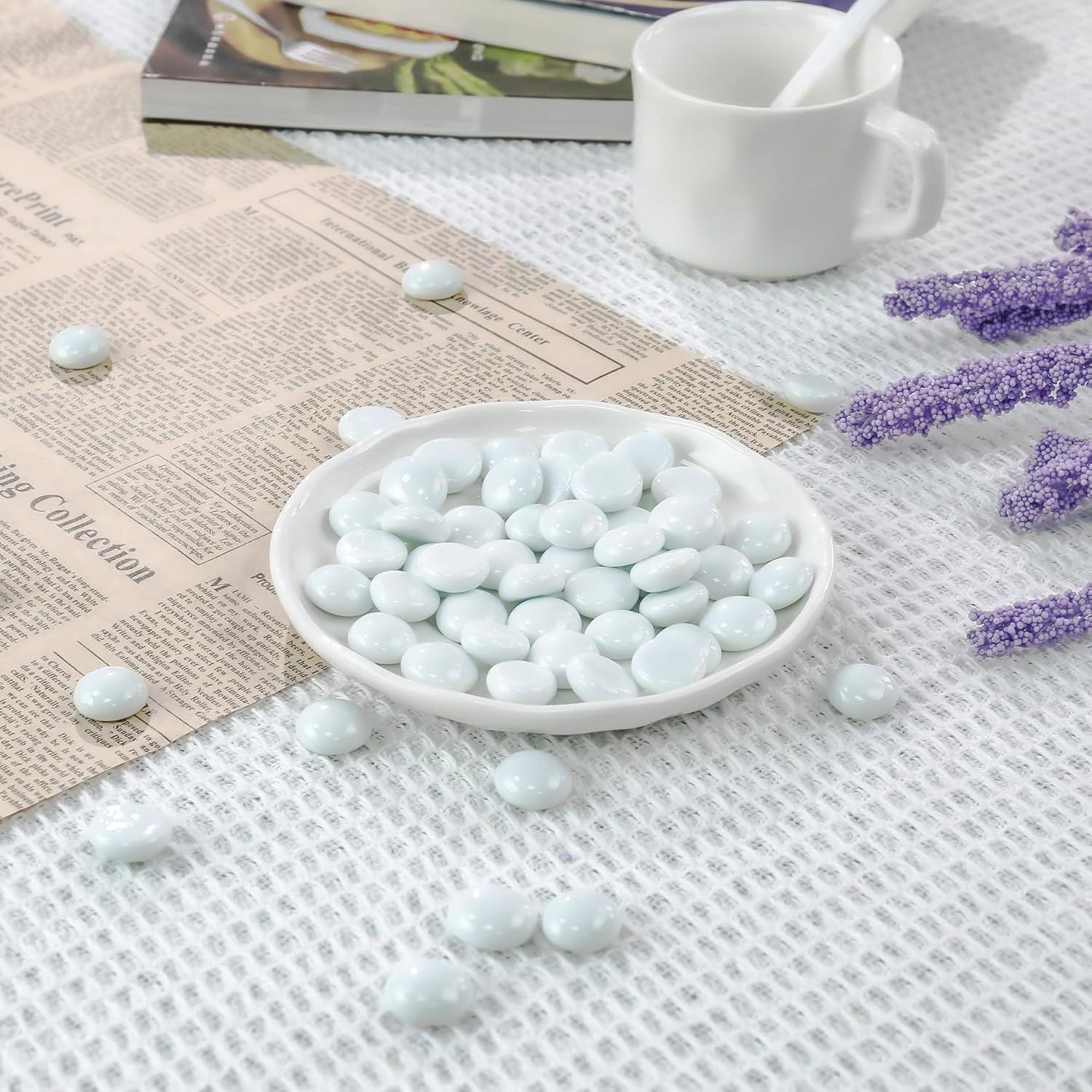 Rellenos de Jarrón de Vidrio Blanco CYS EXCEL 0.45 KG 85 Piezas