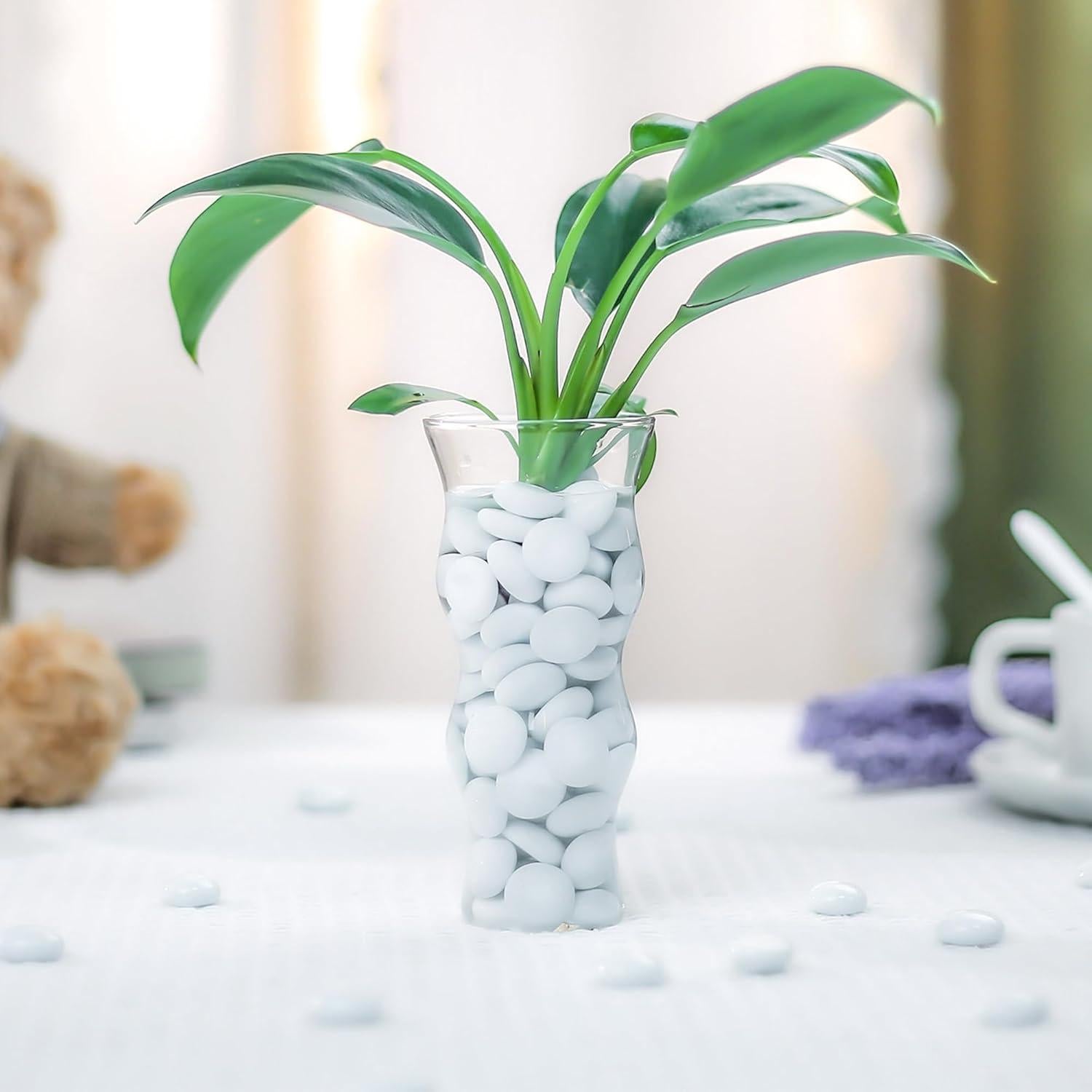 Rellenos de Jarrón de Vidrio Blanco CYS EXCEL 0.45 KG 85 Piezas