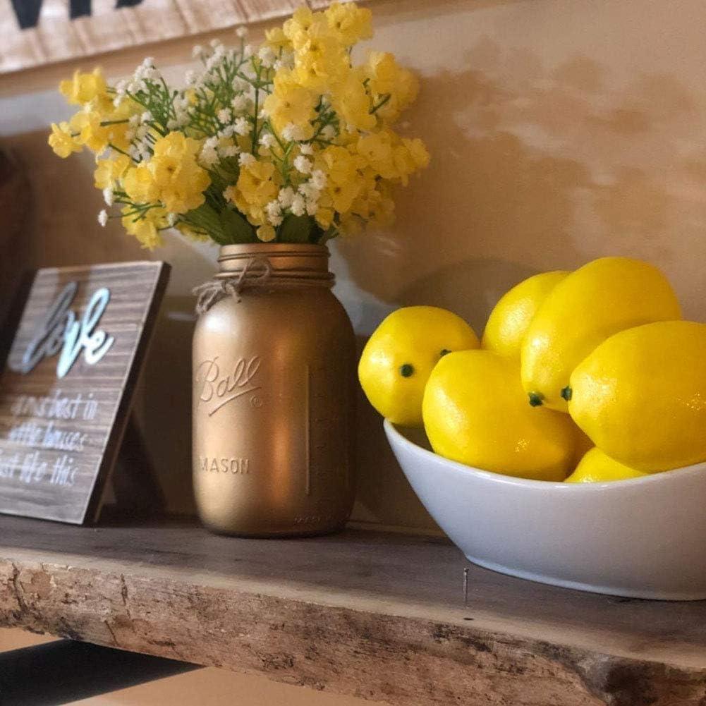 Limones Artificiales Grandes BigOtters - 12 Pcs 9.4cm x 6.35cm