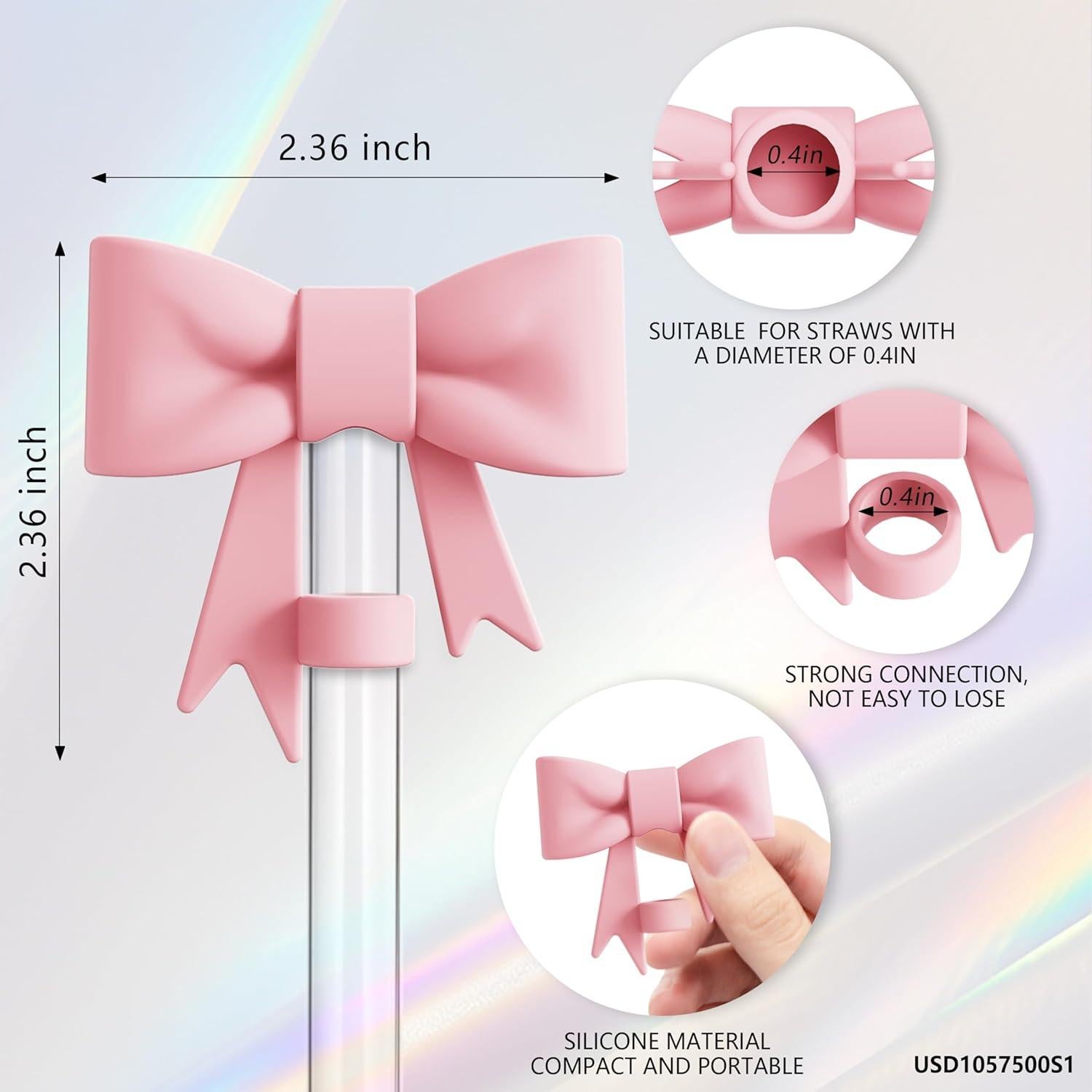 Tapa de Popote con Lazo DXITROMI para Vaso Stanley 3Pcs