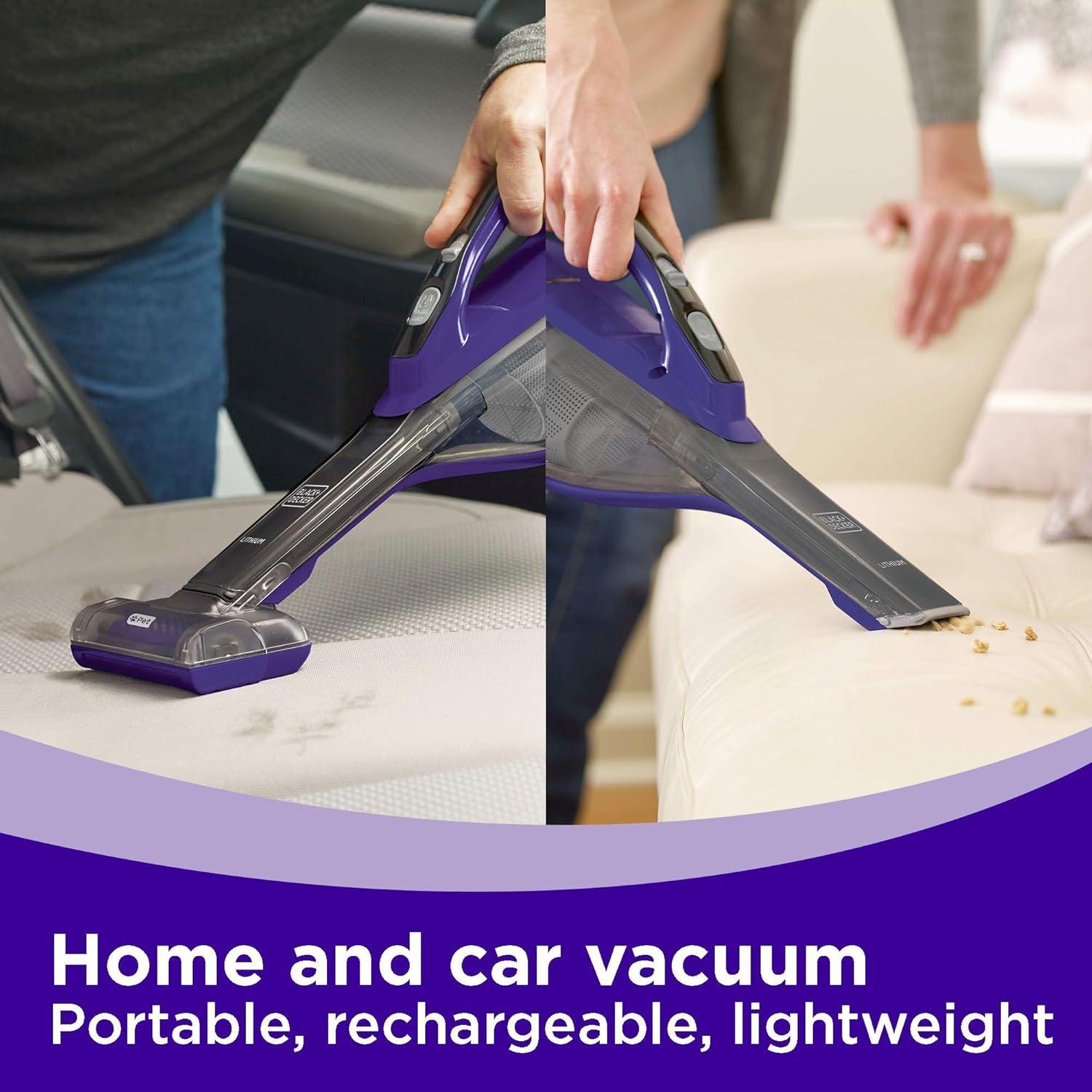 Aspiradora de mano BLACK+DECKER HLVA325JP07 para mascotas